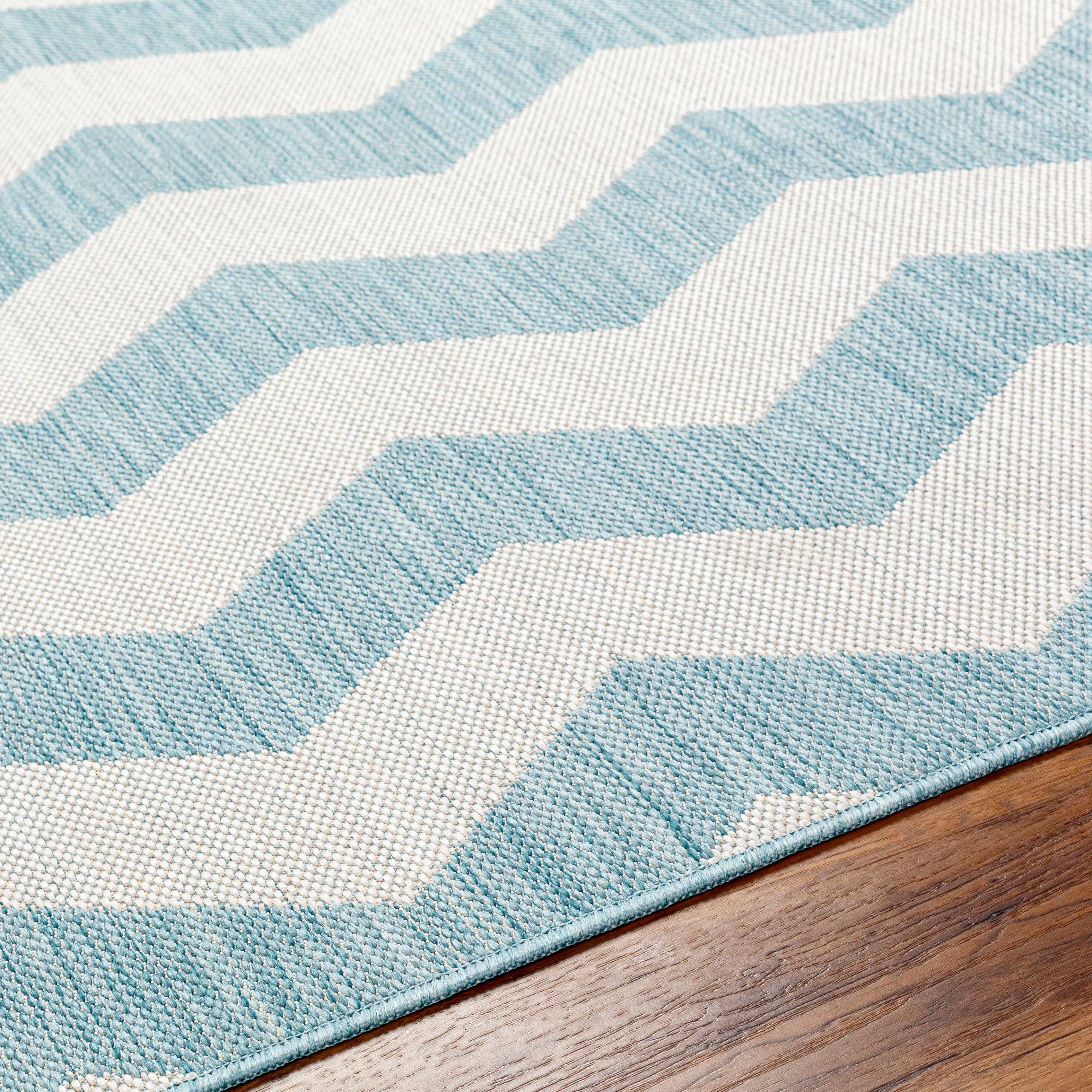 Cheri Thatch Light Blue Area Carpet Area Rug - Clearance - Image 9