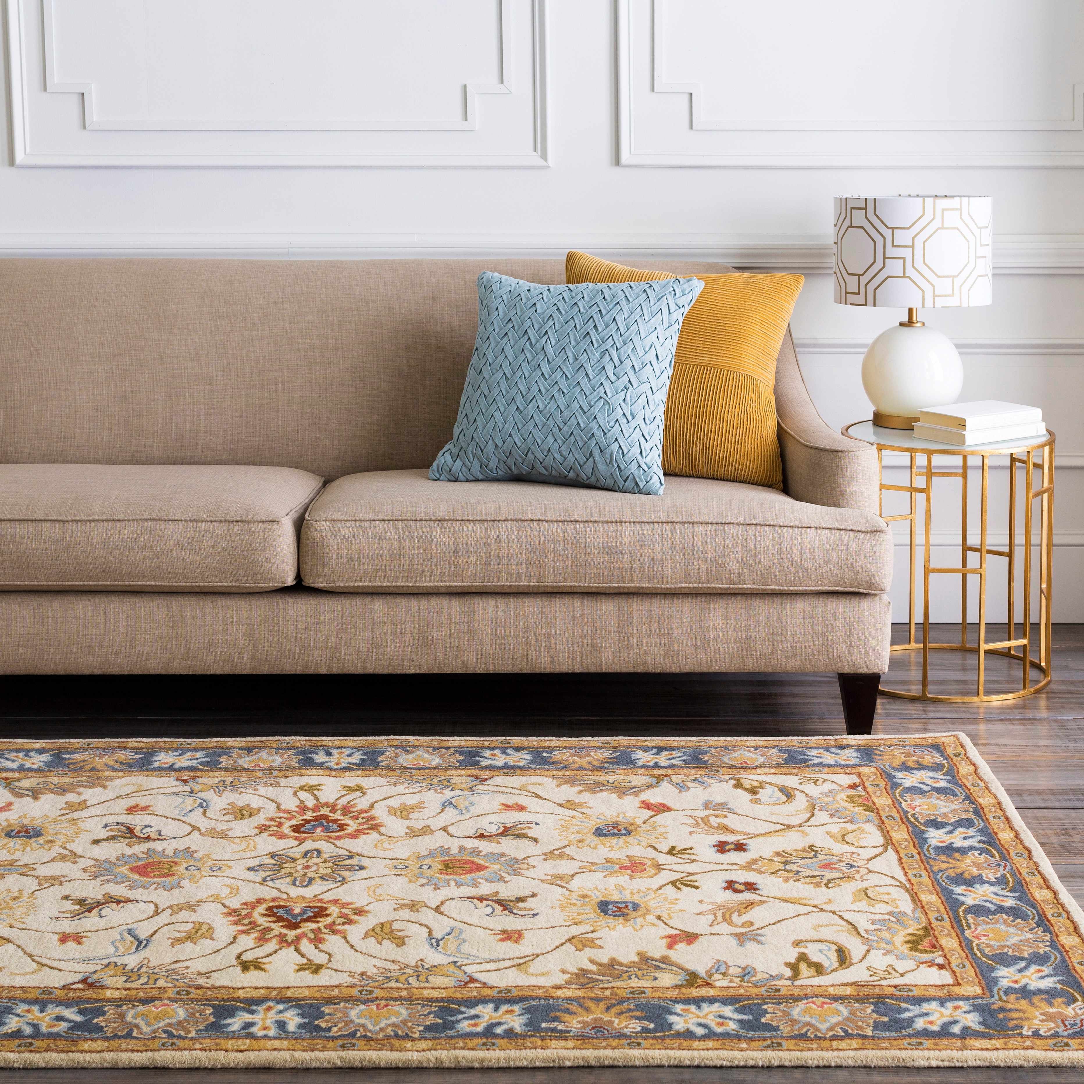 Cherryfield 1125 Yellow&Sage Wool Rug - Image 2