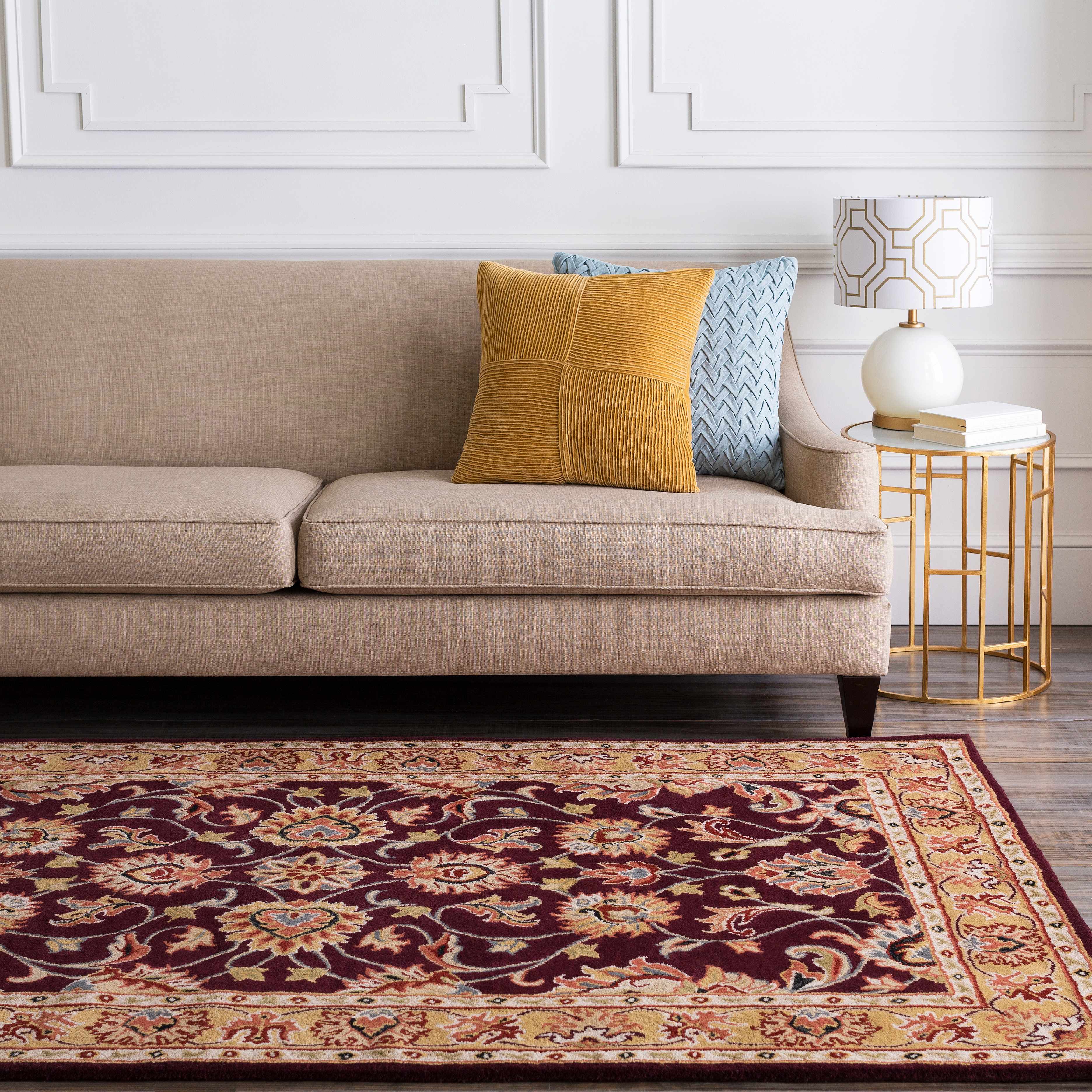 Cherryfield Burgundy 1024 Wool Area Rug - Image 16