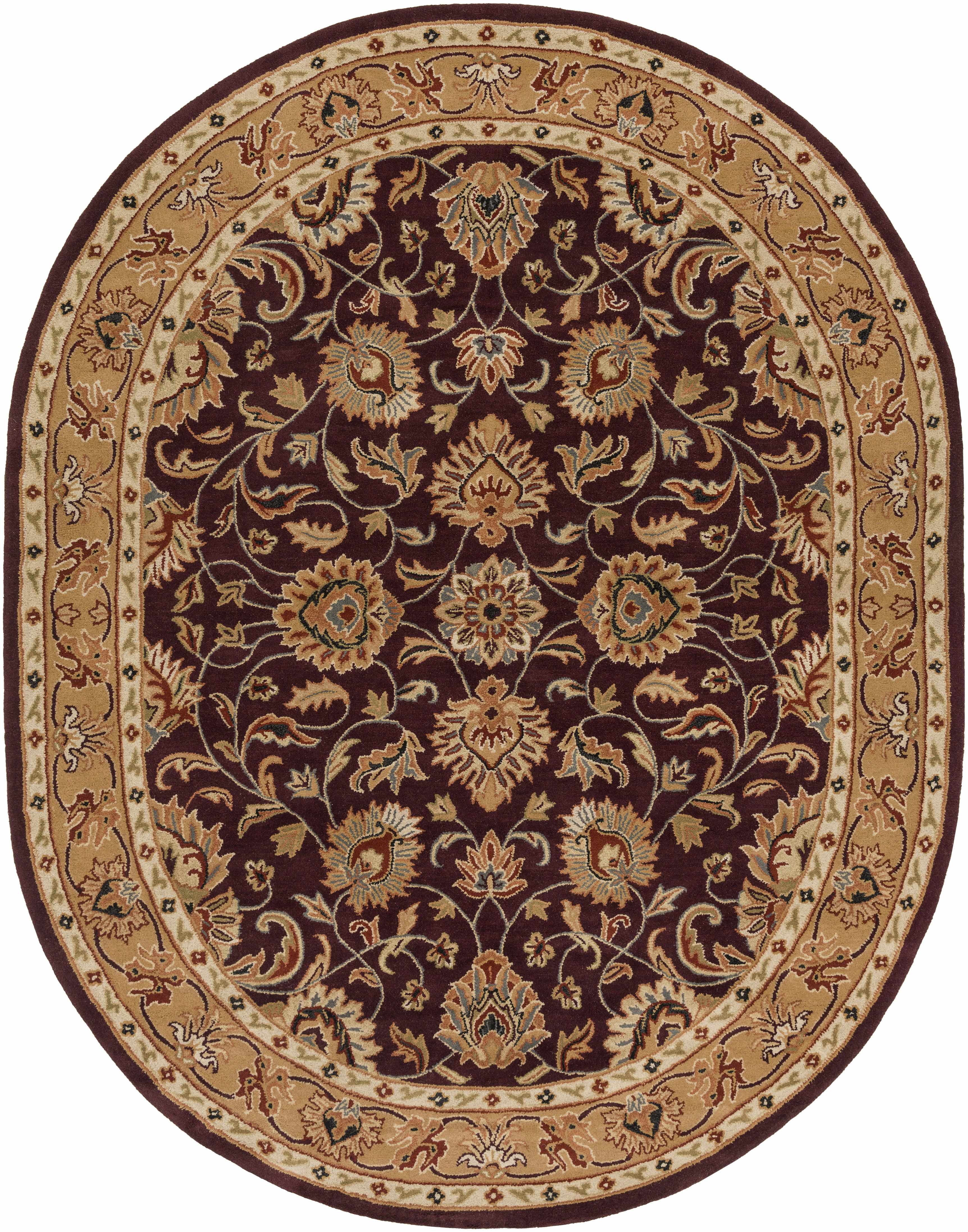 Cherryfield Burgundy 1024 Wool Area Rug - Image 4