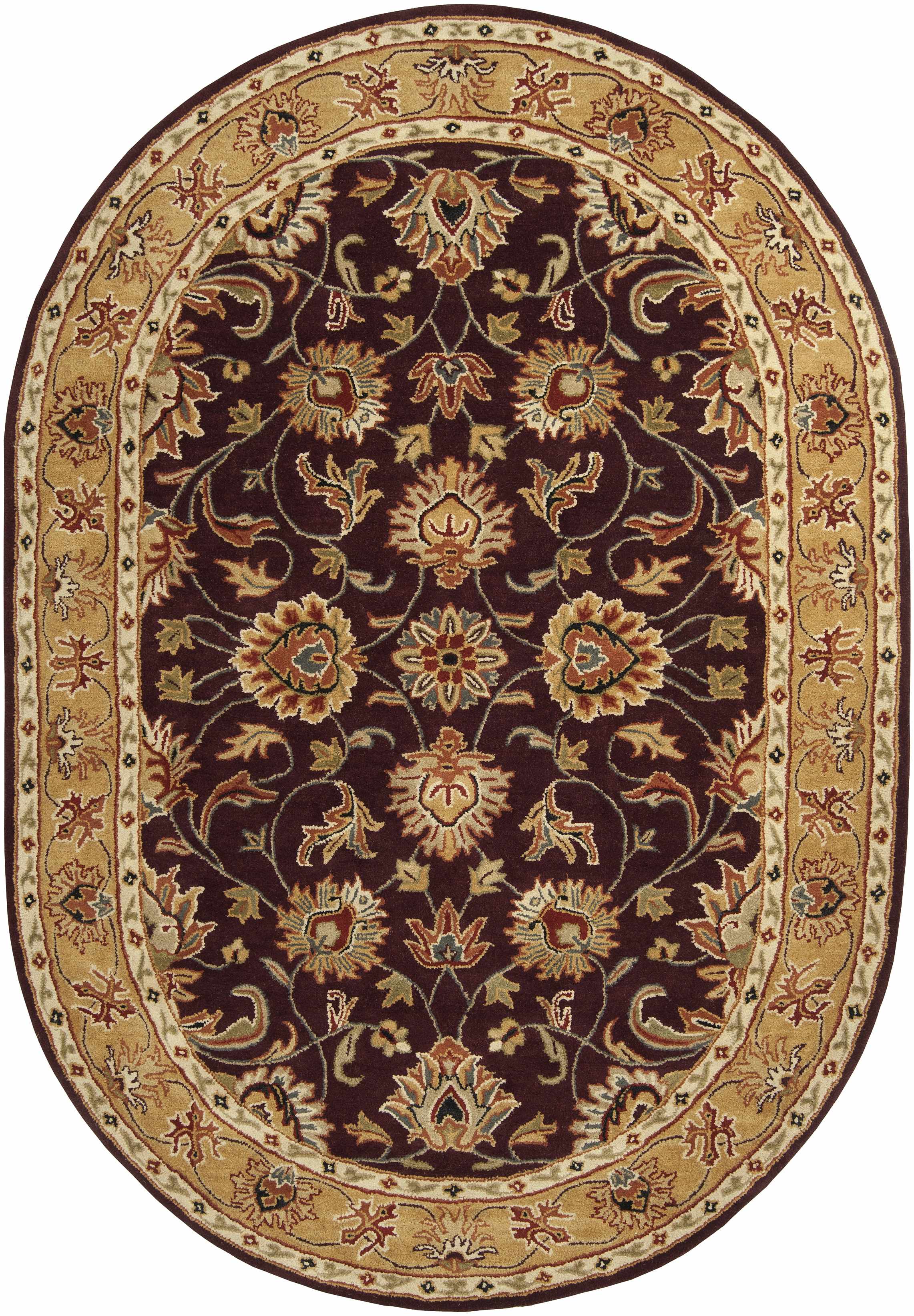 Cherryfield Burgundy 1024 Wool Area Rug - Image 6