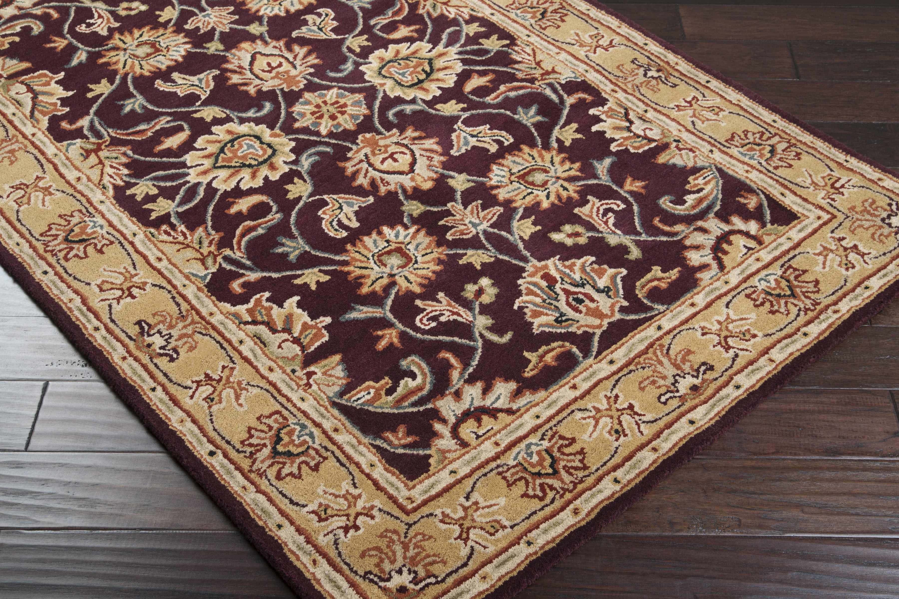 Cherryfield Burgundy 1024 Wool Area Rug - Image 9