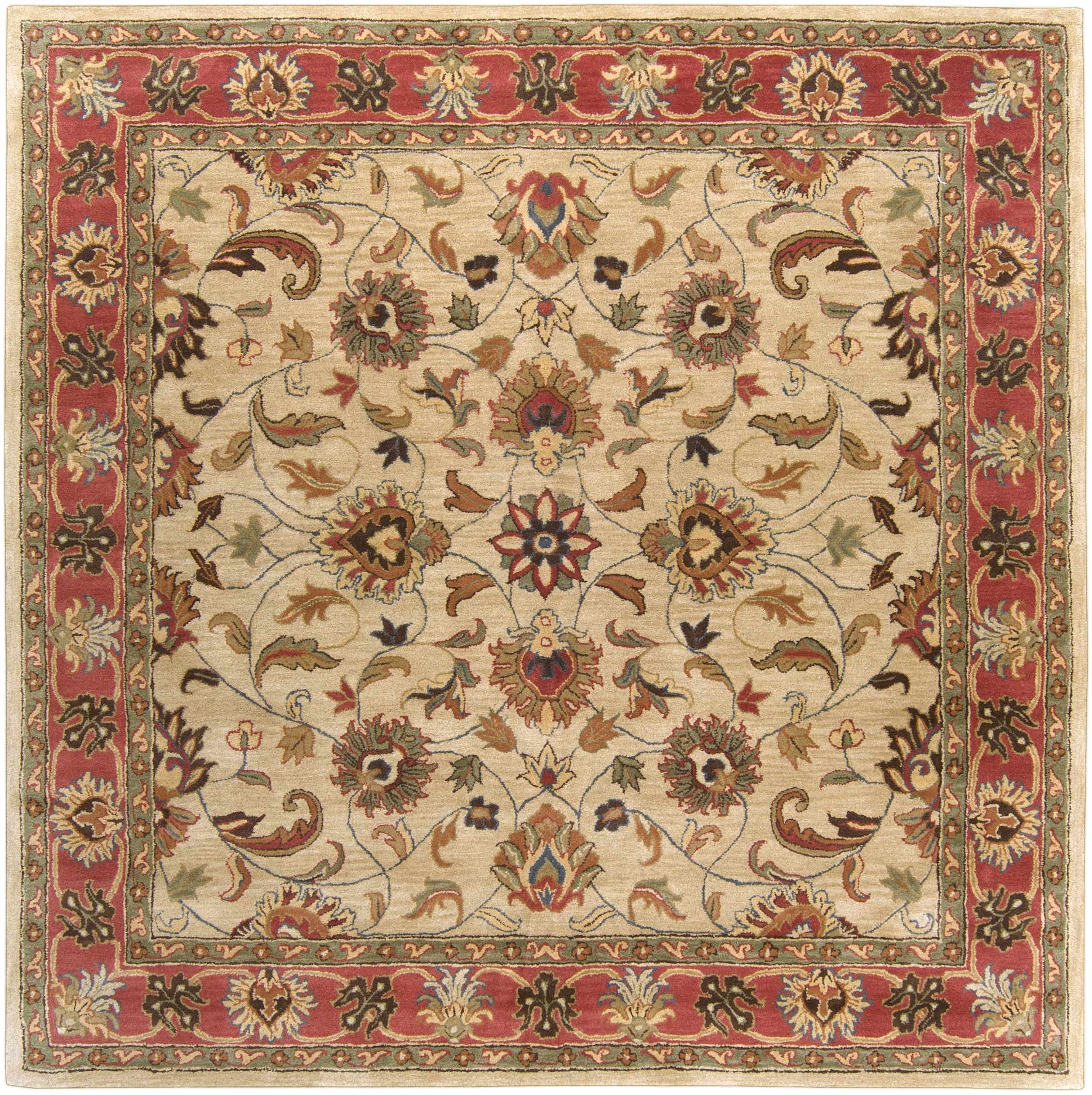 Cherryfield Hand Tufted Brown & Rust 1001 Wool Rug - Image 11