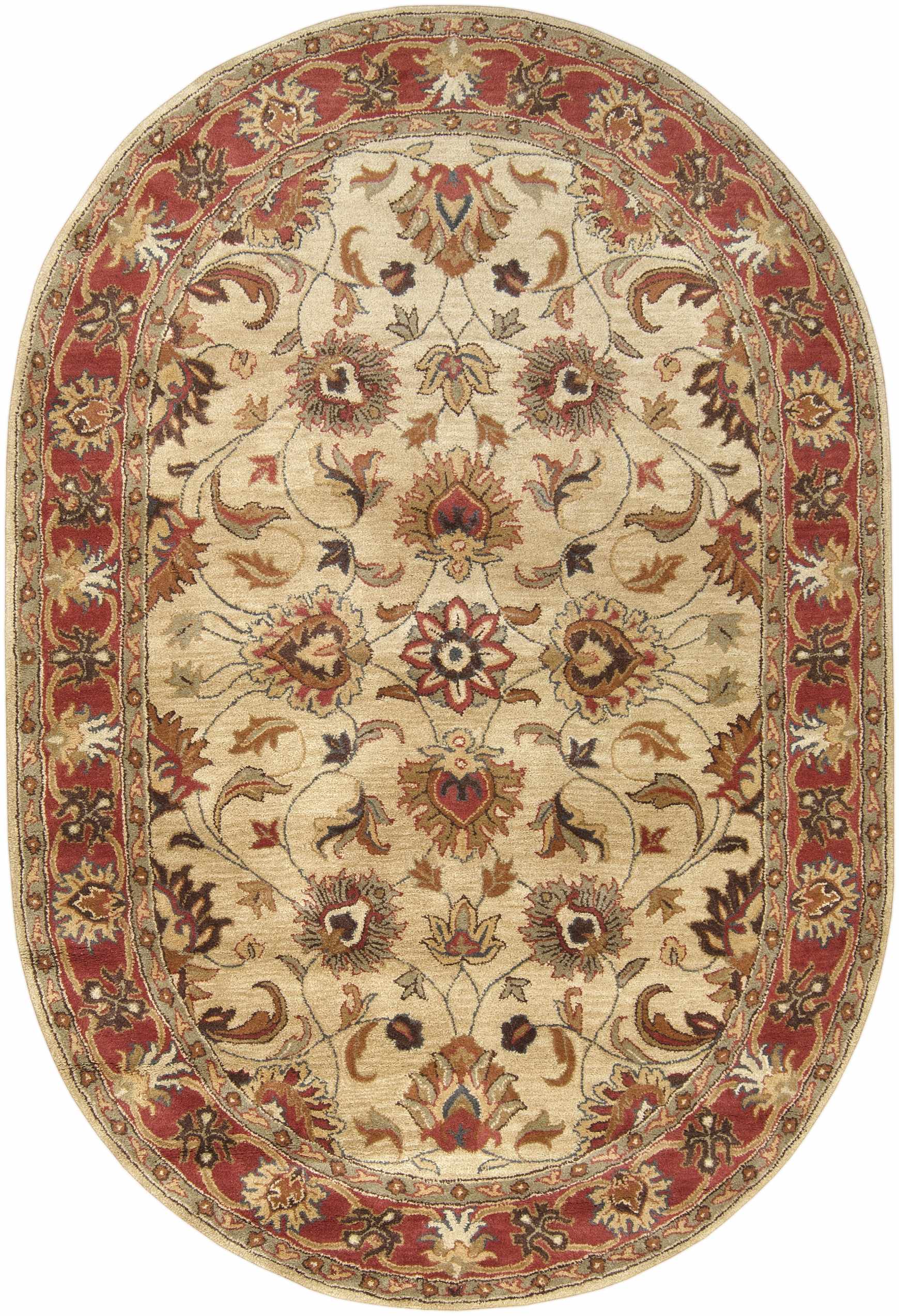 Cherryfield Hand Tufted Brown & Rust 1001 Wool Rug - Image 12