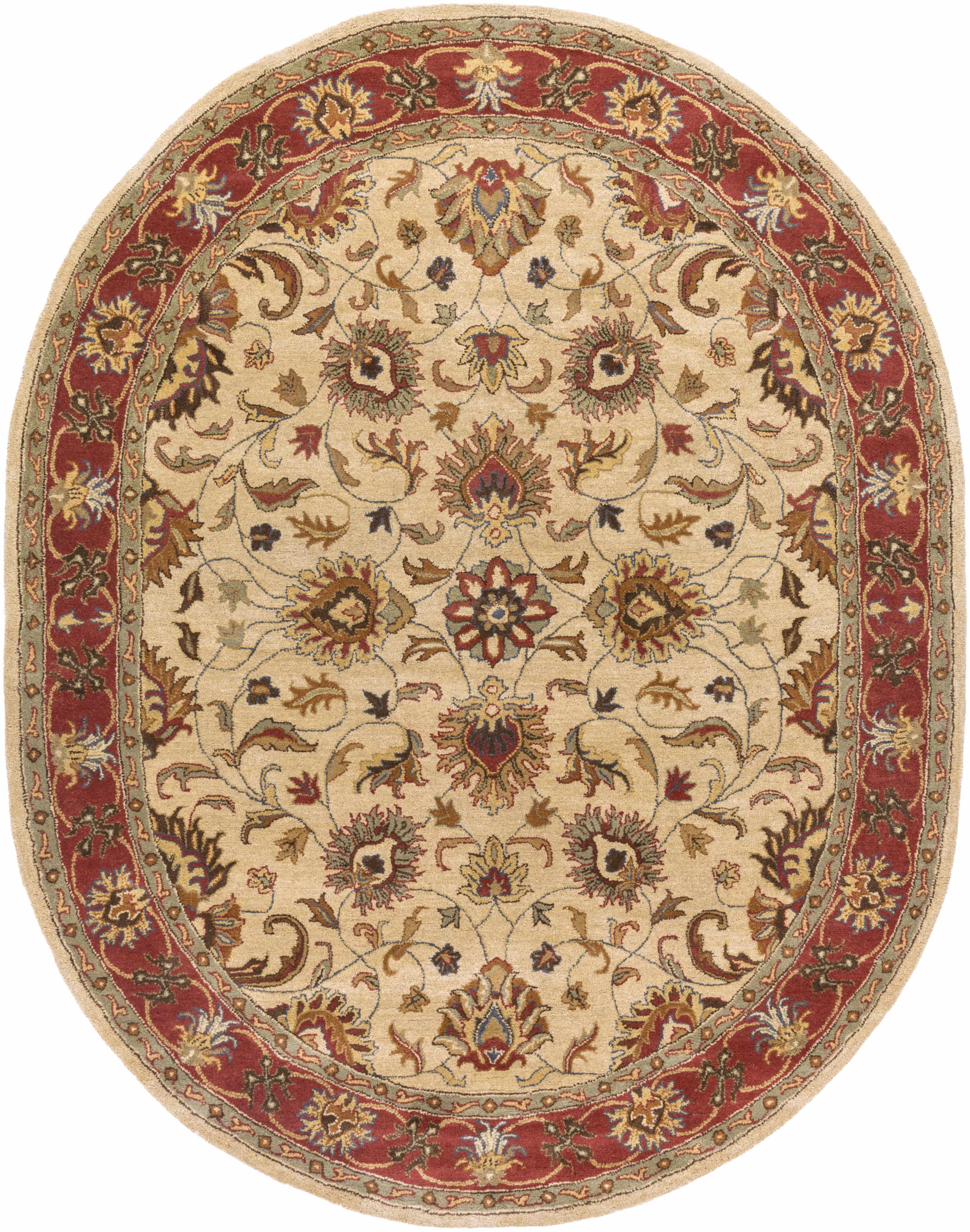 Cherryfield Hand Tufted Brown & Rust 1001 Wool Rug - Image 18