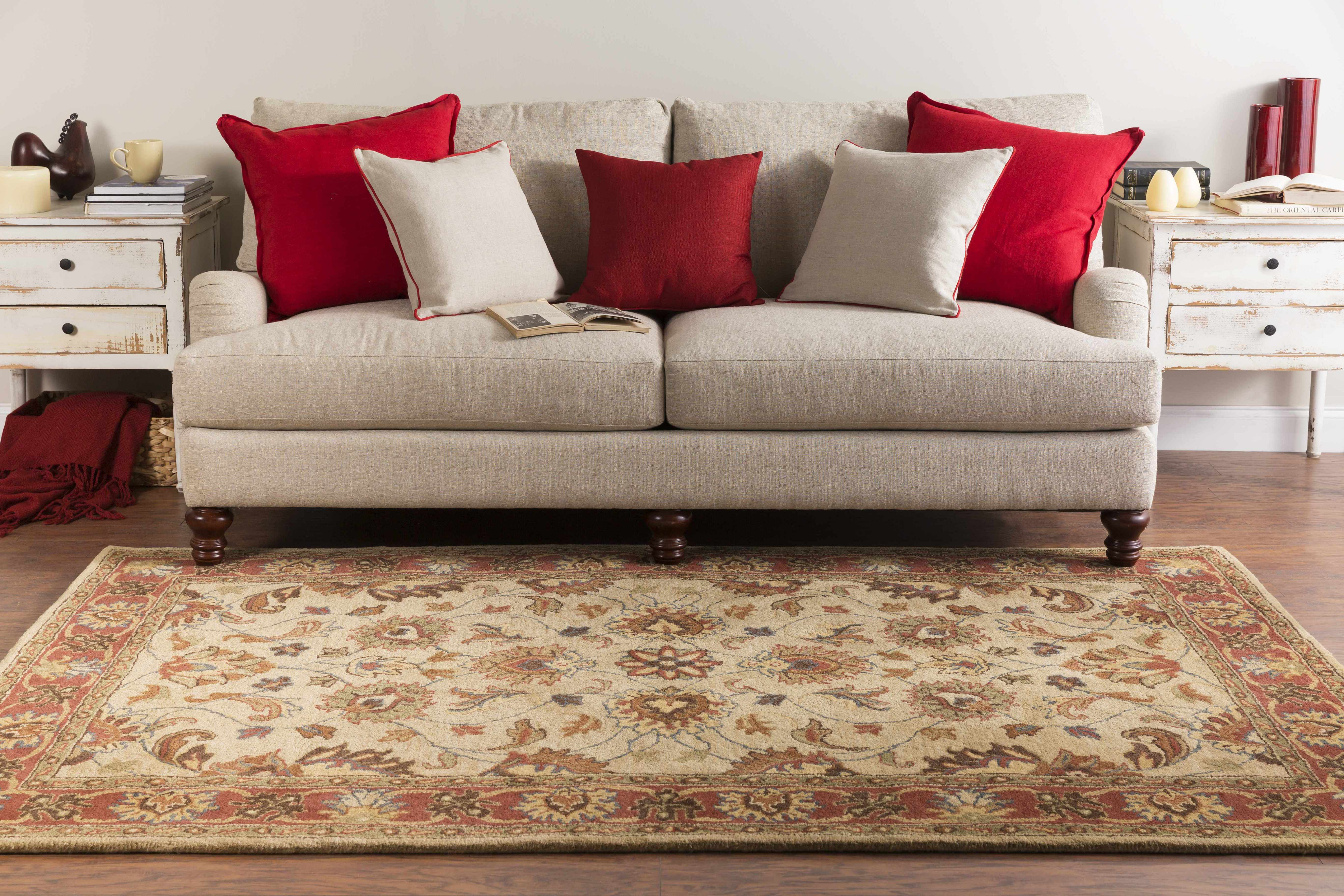 Cherryfield Hand Tufted Brown & Rust 1001 Wool Rug - Image 4