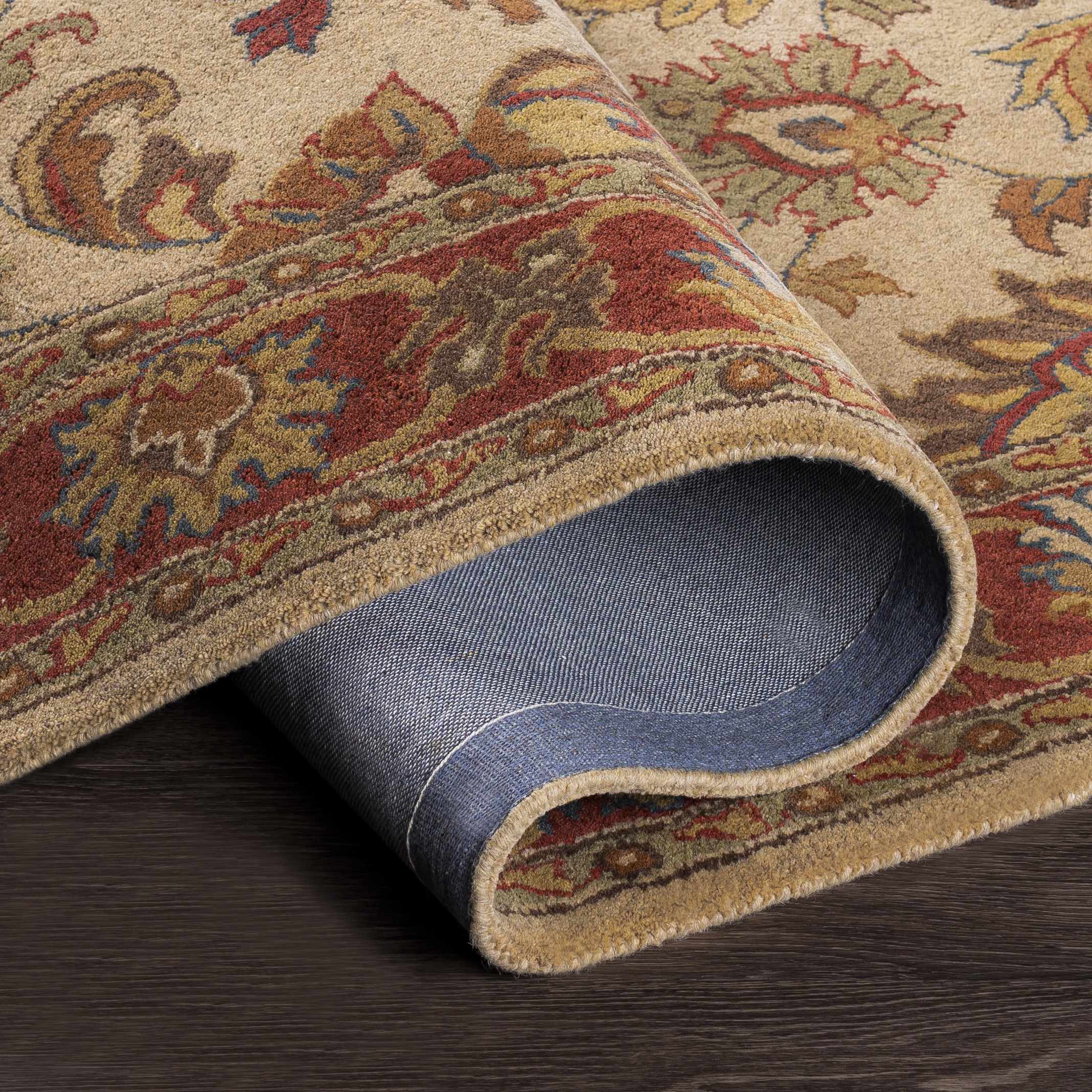 Cherryfield Hand Tufted Brown & Rust 1001 Wool Rug - Image 6