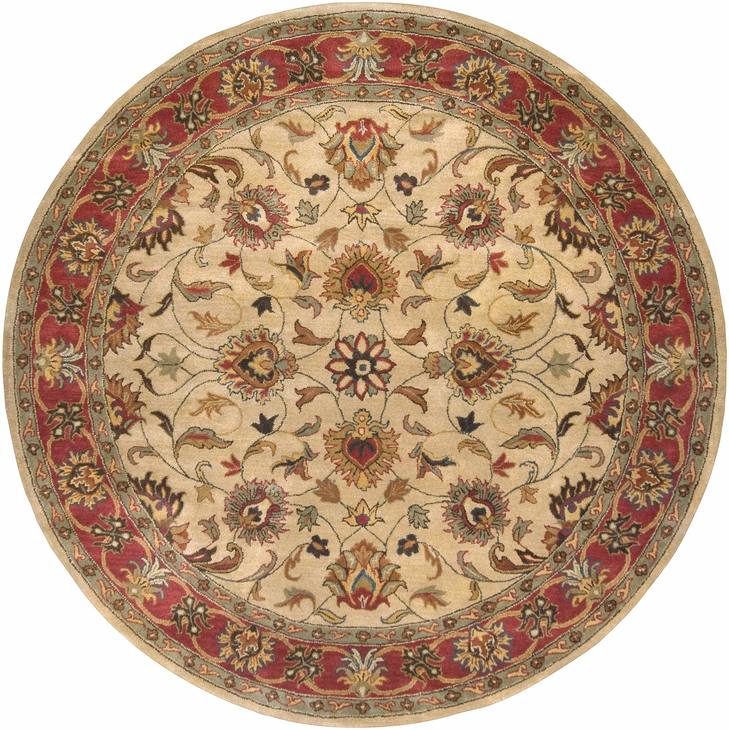 Cherryfield Hand Tufted Brown & Rust 1001 Wool Rug - Image 9