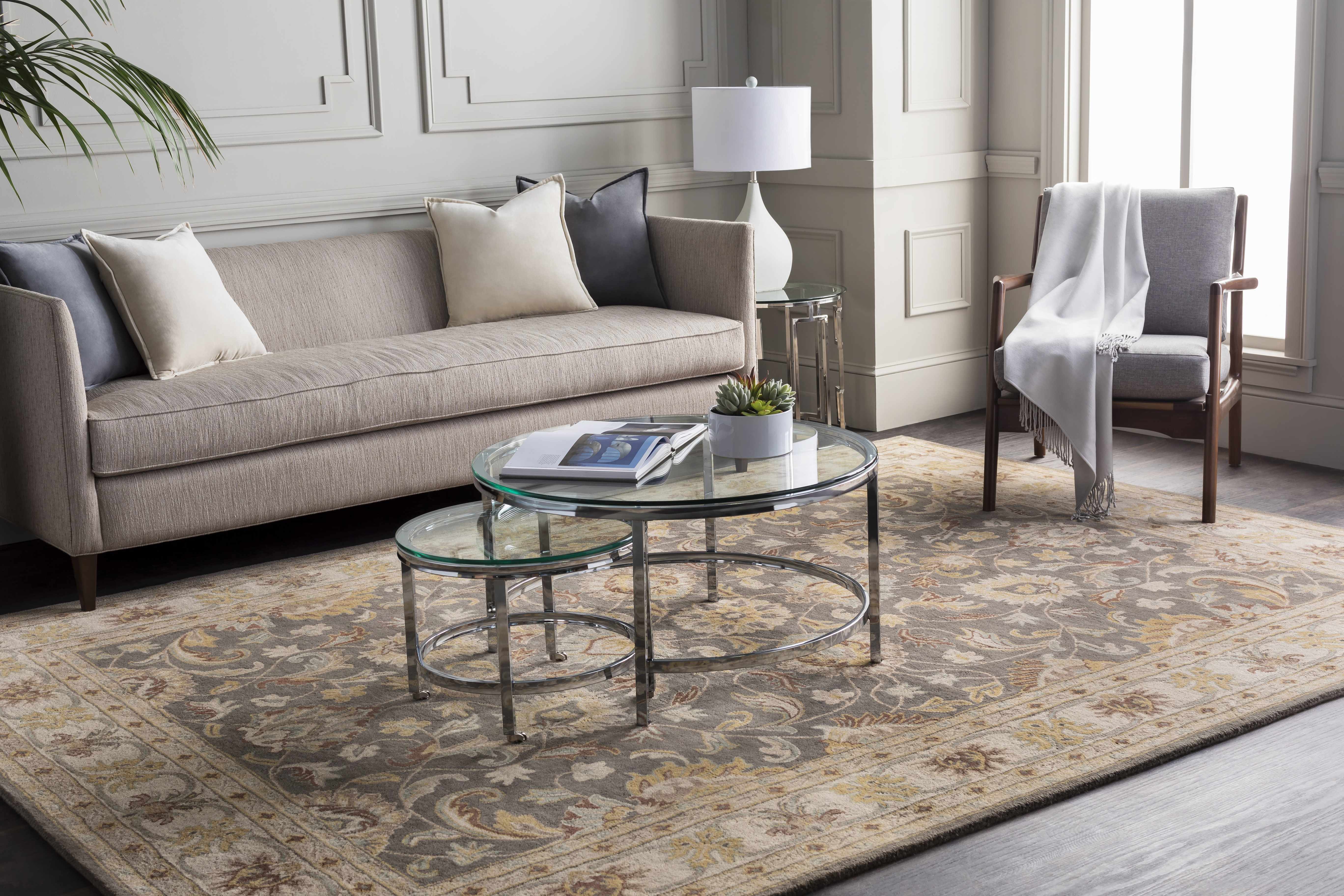 Cherryfield Hand Tufted Taupe Wool Rug - Image 18