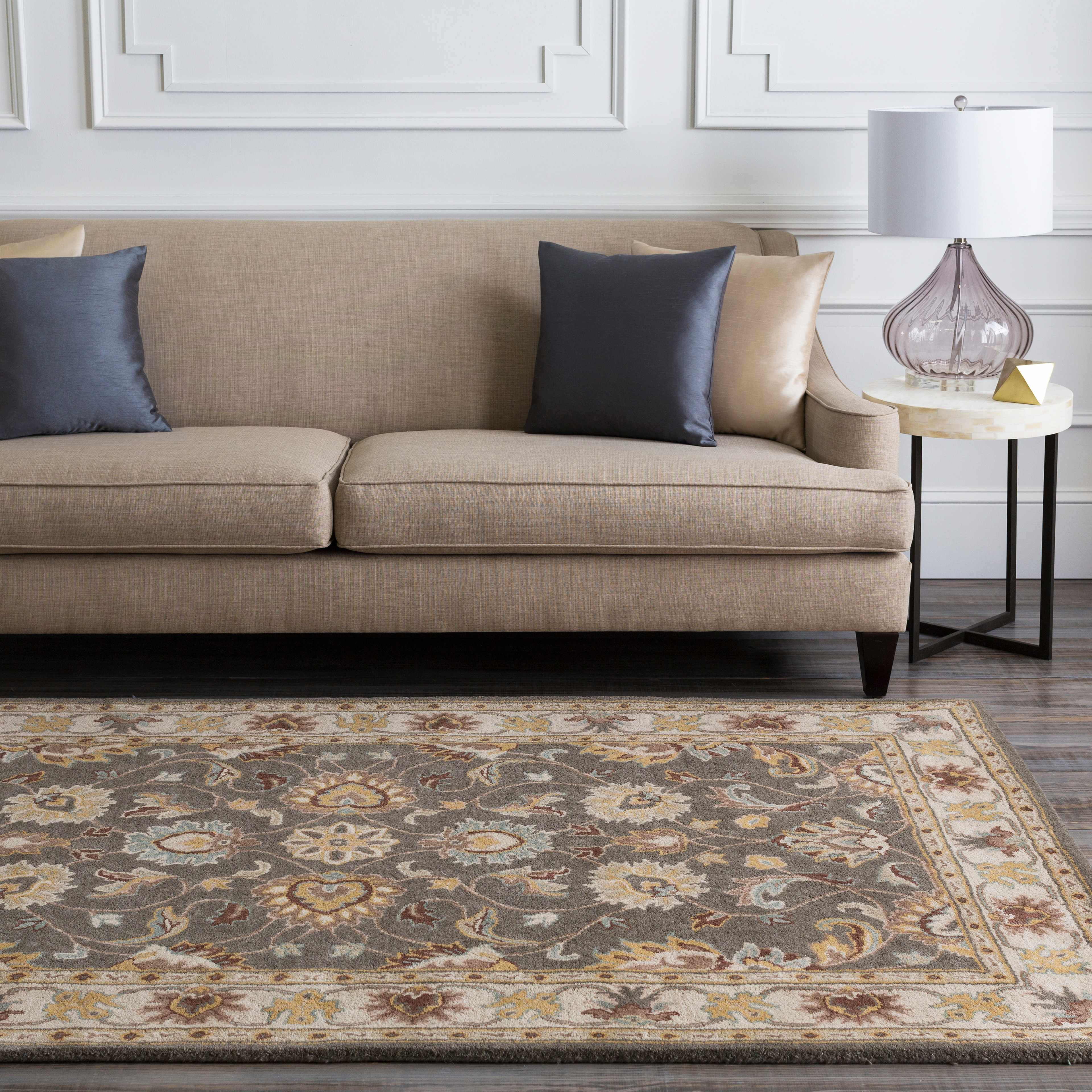 Cherryfield Hand Tufted Taupe Wool Rug - Image 19