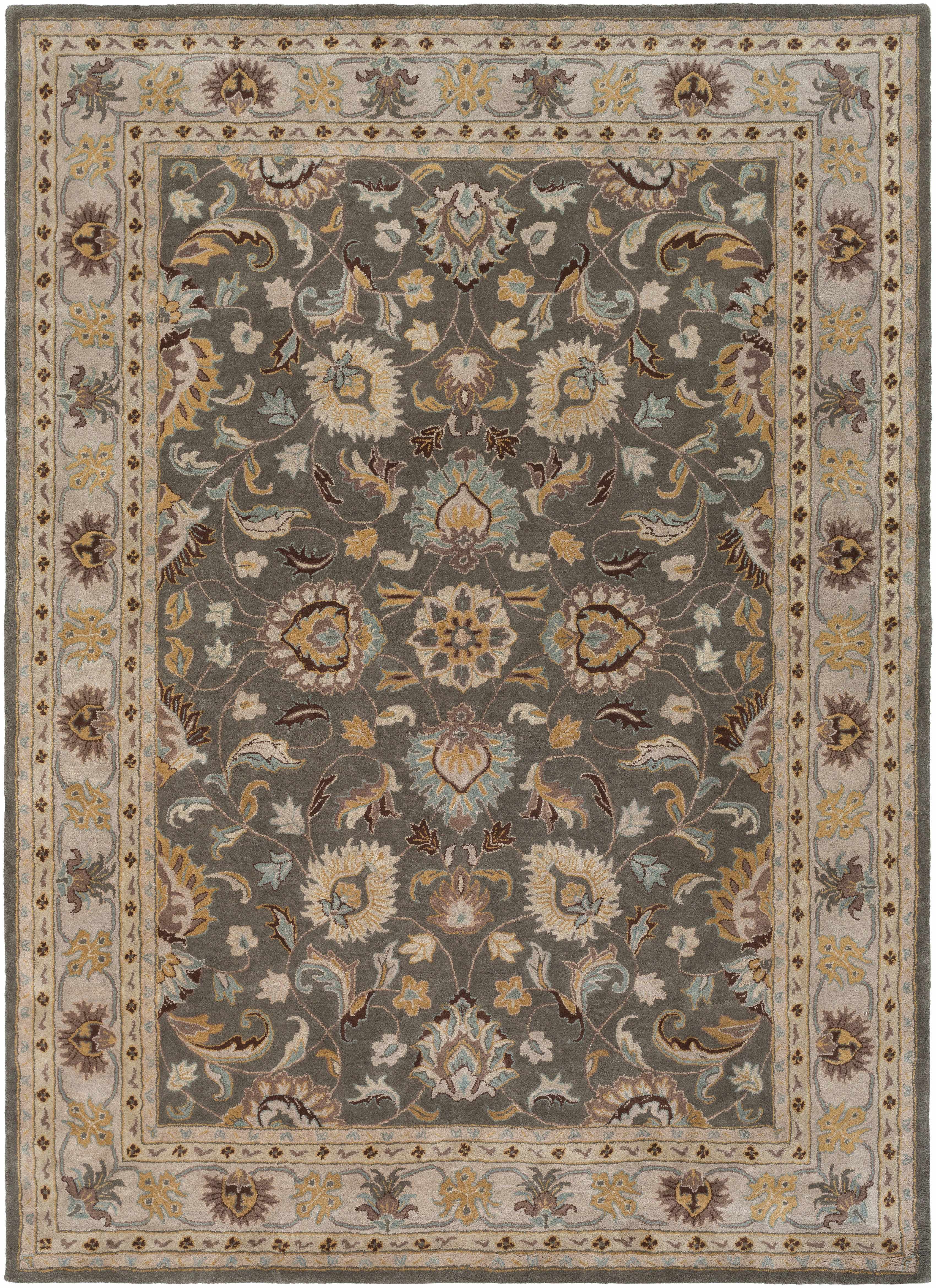 Cherryfield Hand Tufted Taupe Wool Rug - Image 2