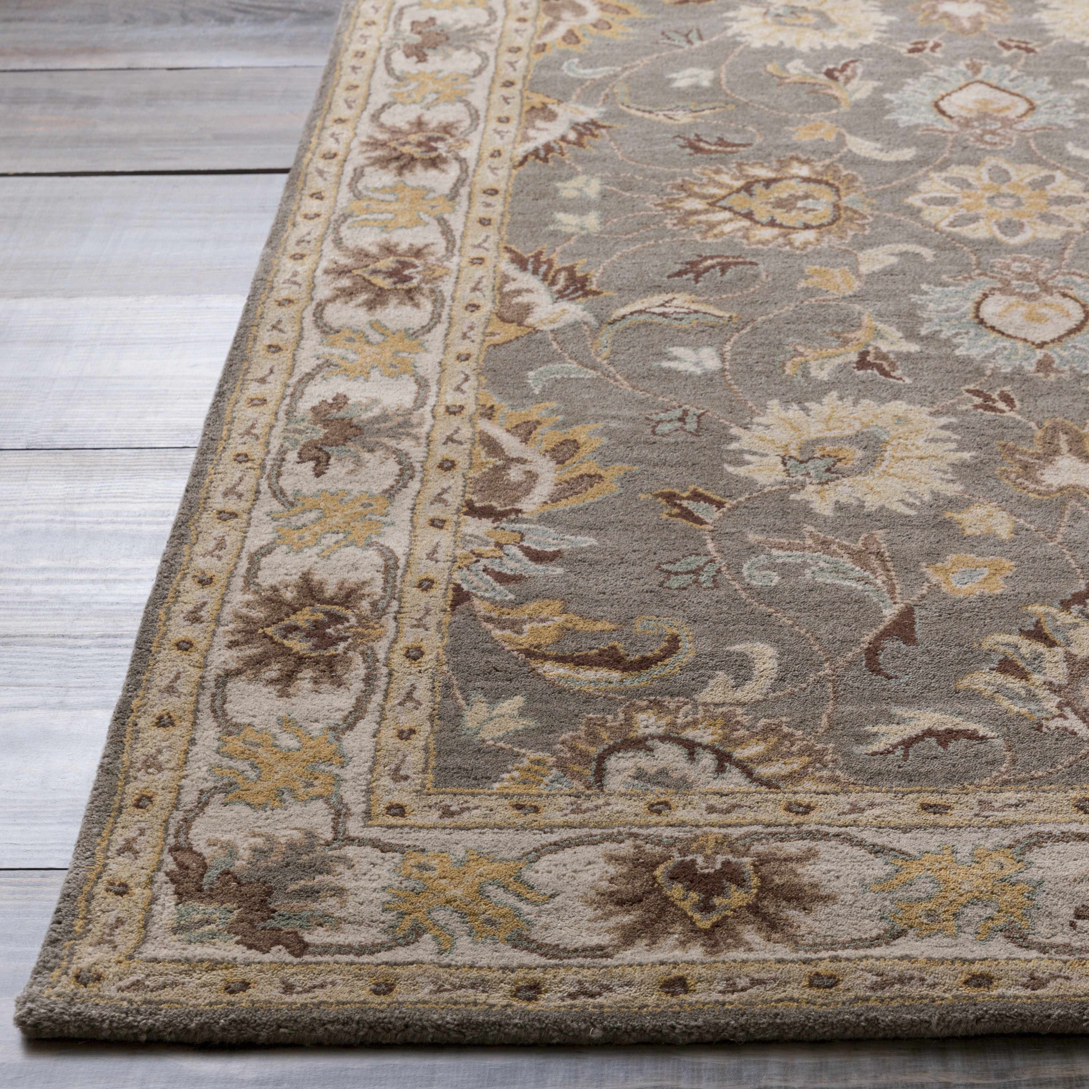 Cherryfield Hand Tufted Taupe Wool Rug - Image 4