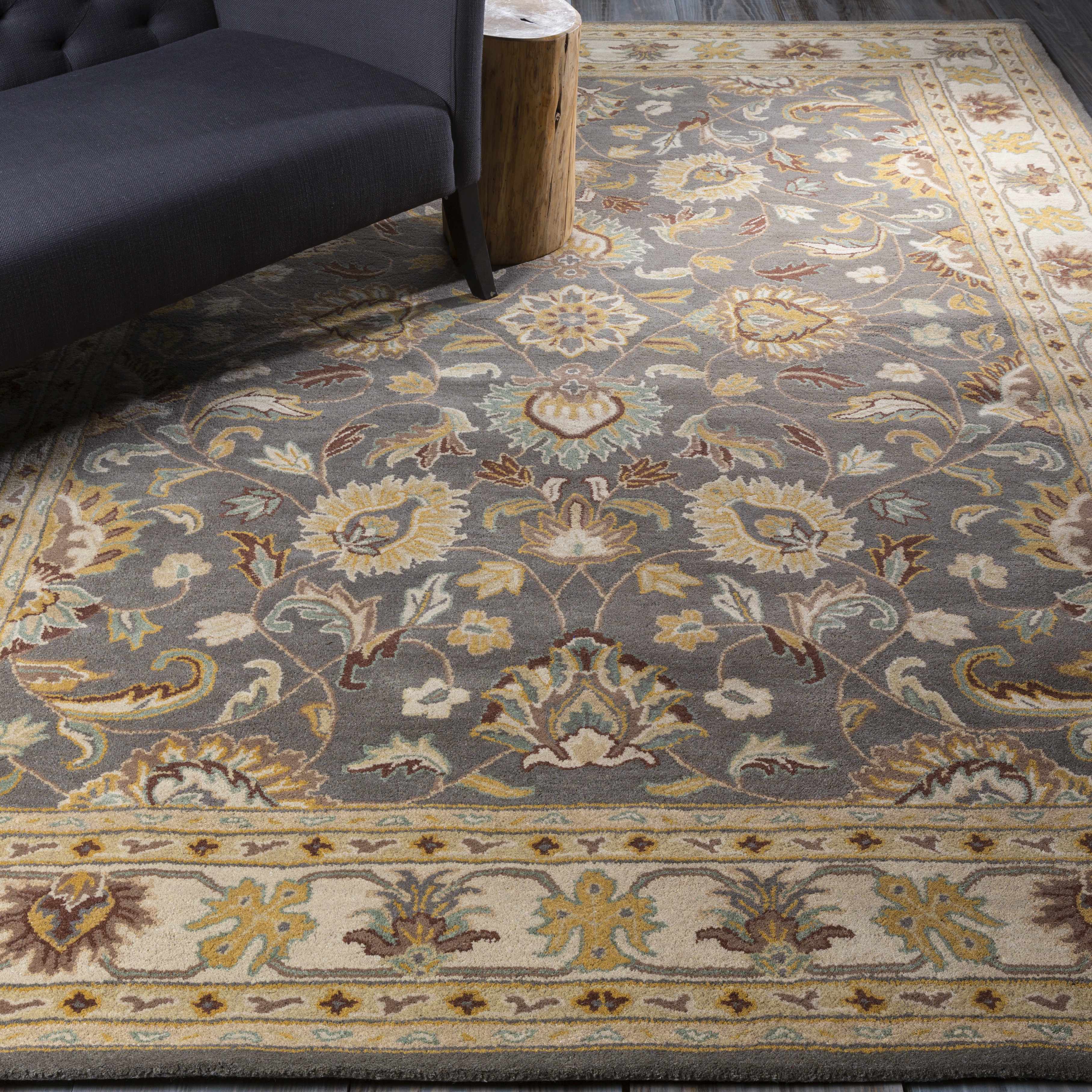 Cherryfield Hand Tufted Taupe Wool Rug - Image 6