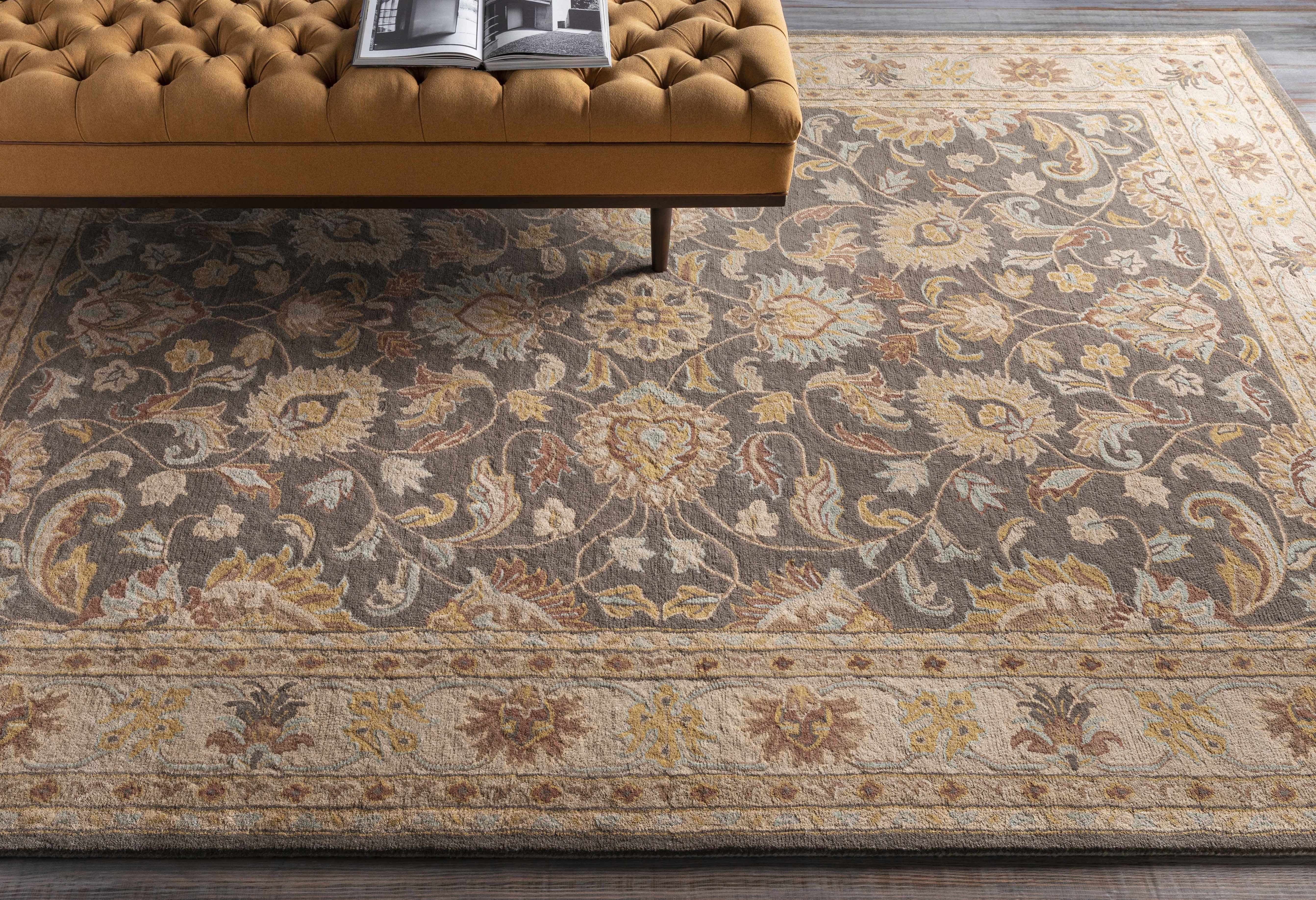 Cherryfield Hand Tufted Taupe Wool Rug - Image 7