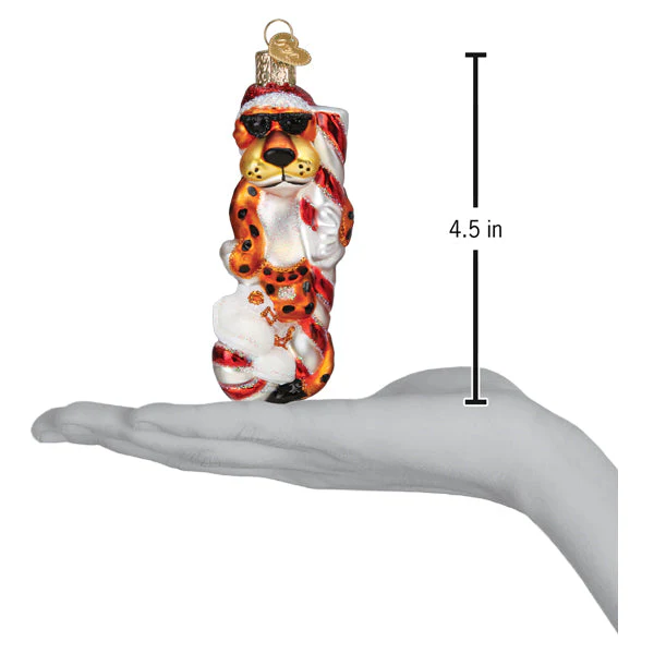 Chester Cheetah On Candy Cane Ornament - Image 6