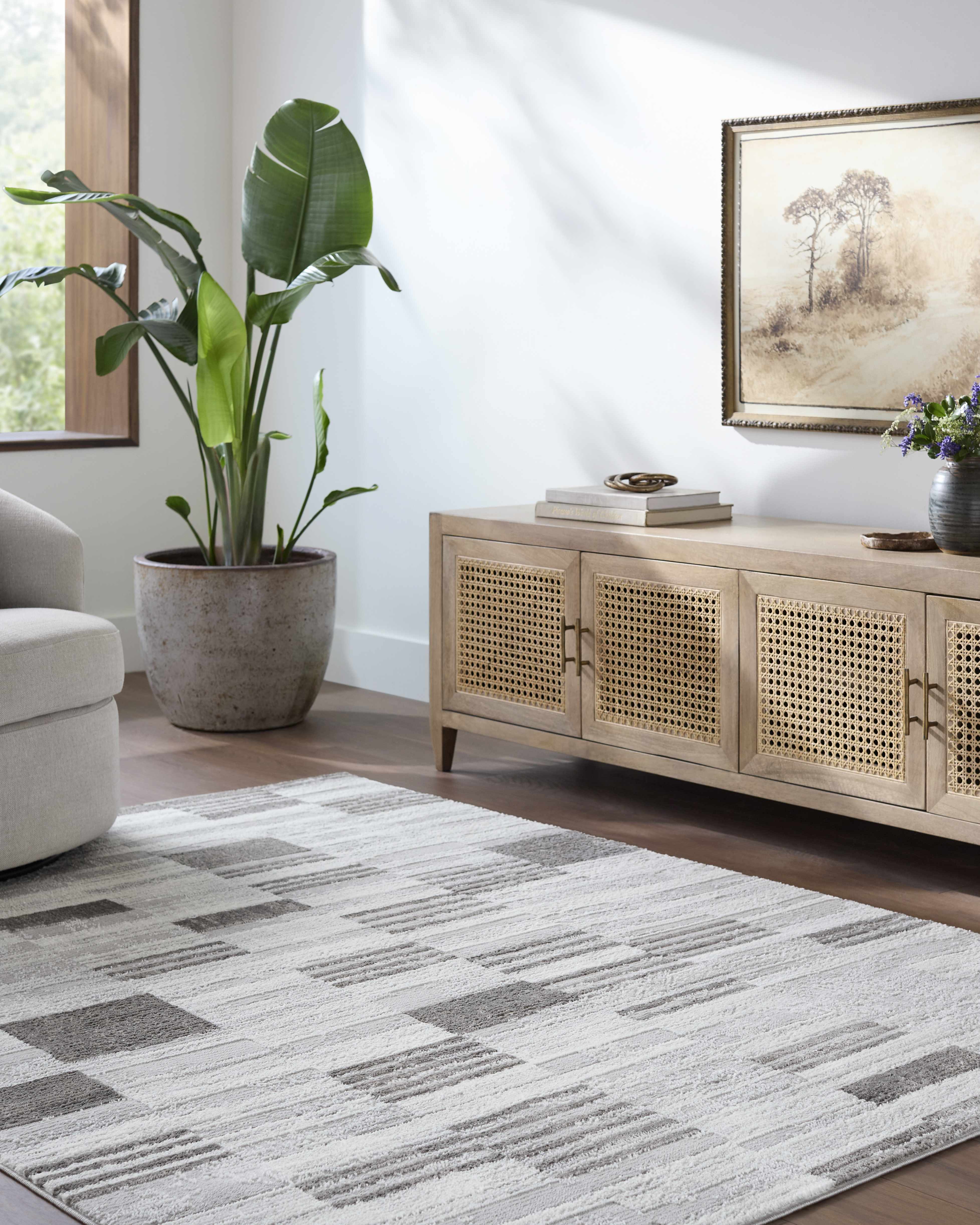 Chiaki Light Gray Area Rug - Image 2