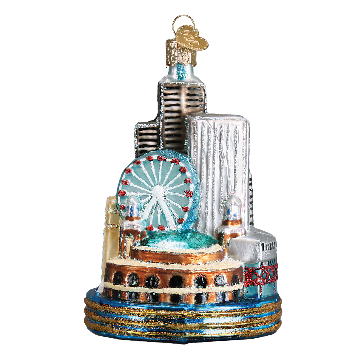 Chicago Christmas Ornament 4.25x3x3 Inch by Old World Christmas - Image 4