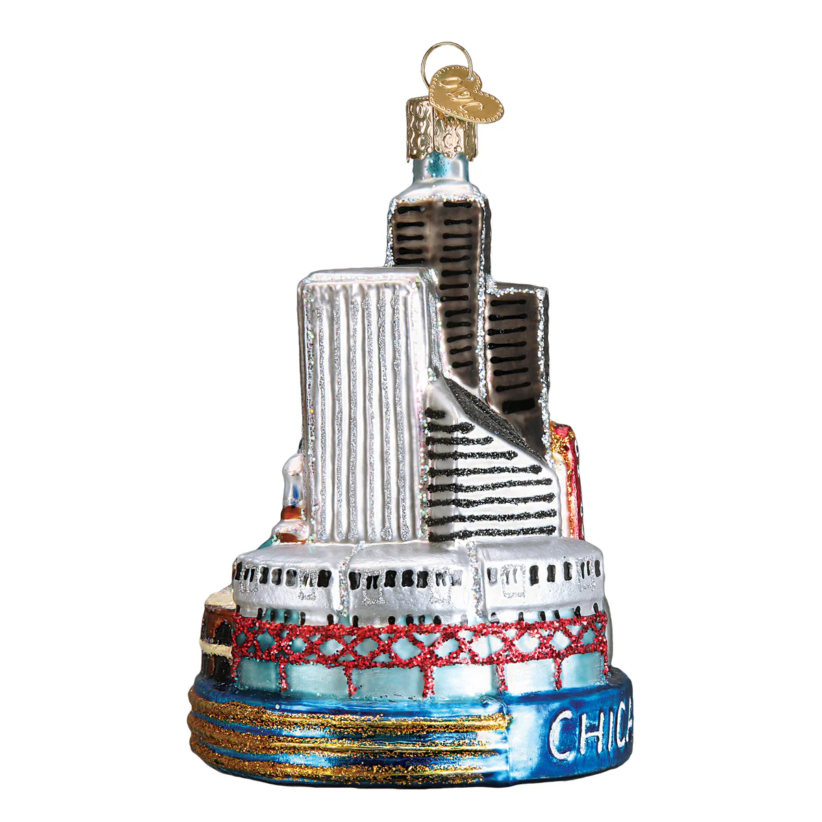 Chicago Christmas Ornament 4.25x3x3 Inch by Old World Christmas - Image 5