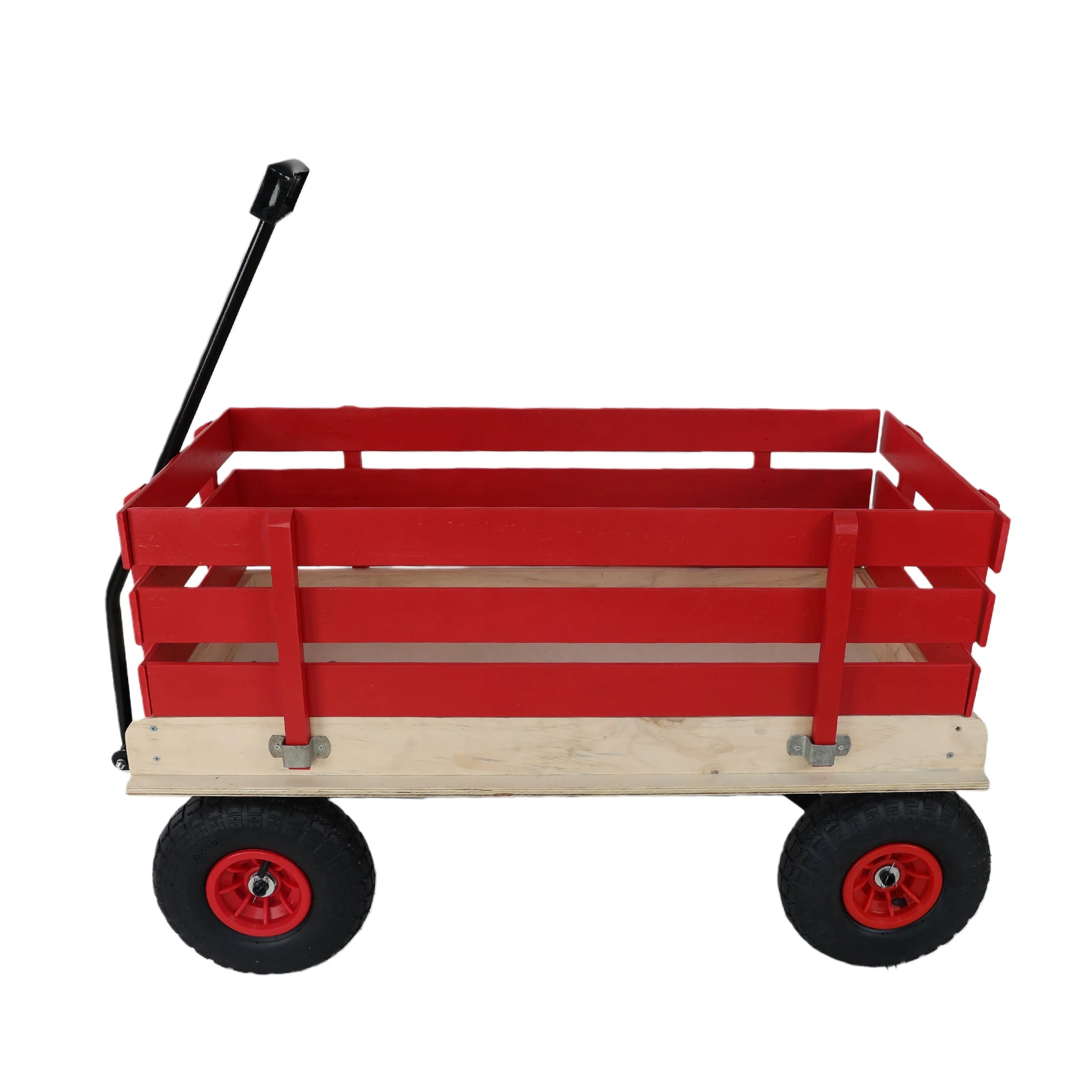 Children's and Garden Wooden Carriage with All-Terrain Inflatable Wheels - Image 23