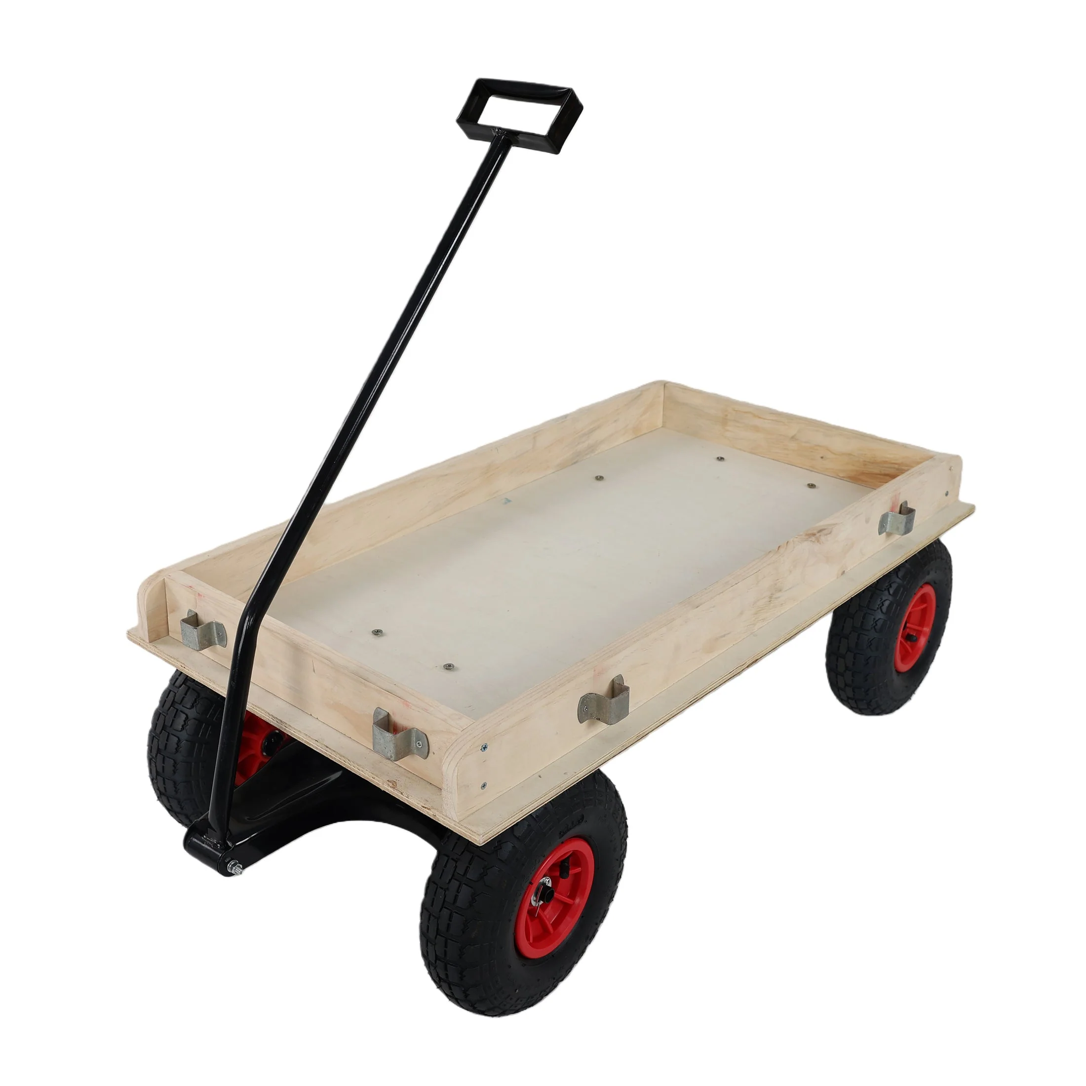 Children's and Garden Wooden Carriage with All-Terrain Inflatable Wheels - Image 25