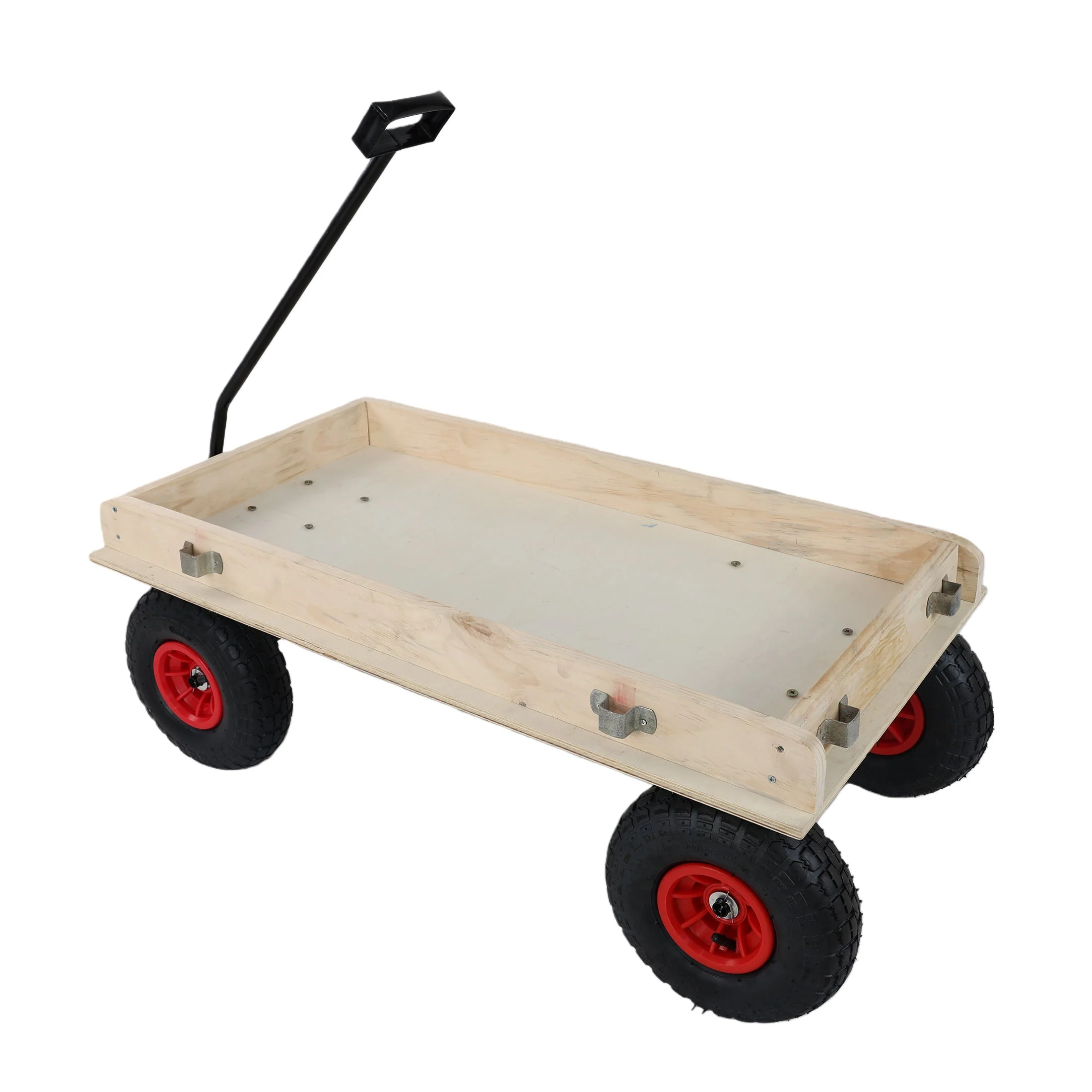 Children's and Garden Wooden Carriage with All-Terrain Inflatable Wheels - Image 26