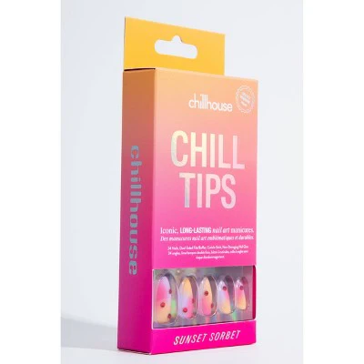 Chillhouse Chill Tips Press-On Fake Nails Sunset Sorbet 24ct - New - Image 8