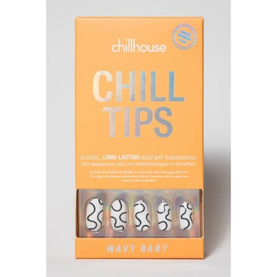 Chill Tips Press-On Fake Nails Wavy Baby 24ct