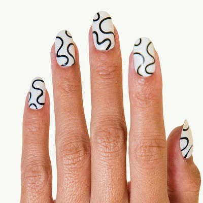 Chill Tips Press-On Fake Nails Wavy Baby 24ct - Image 2