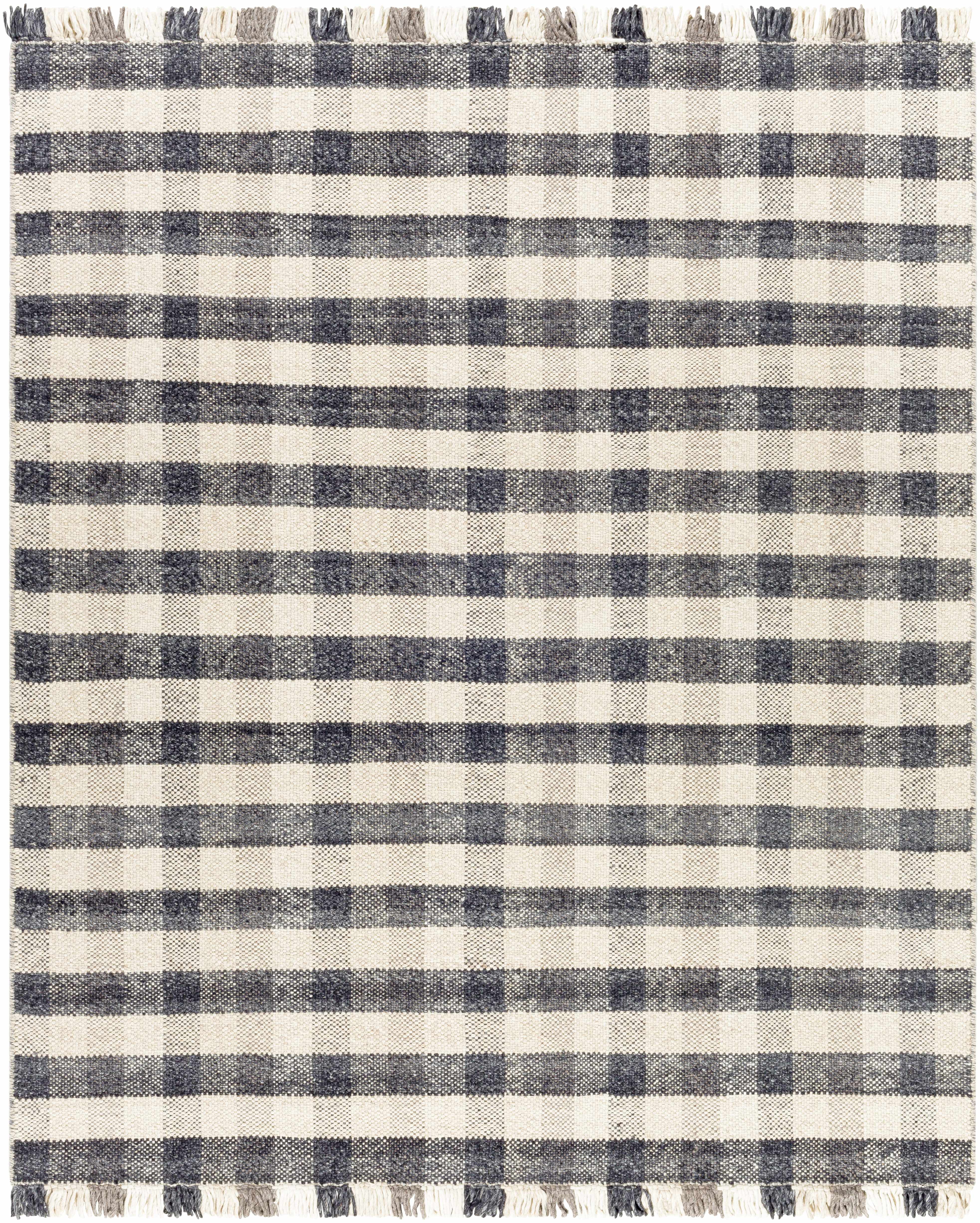 Chilliwack Gray Plaid Wool Rug - Image 10