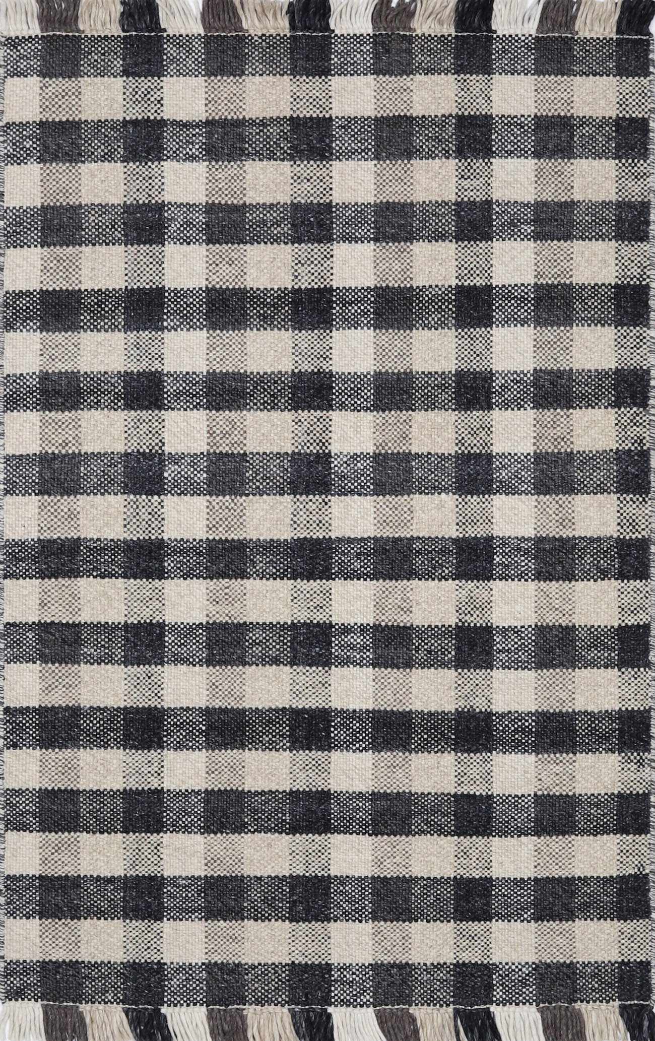 Chilliwack Gray Plaid Wool Rug - Image 11
