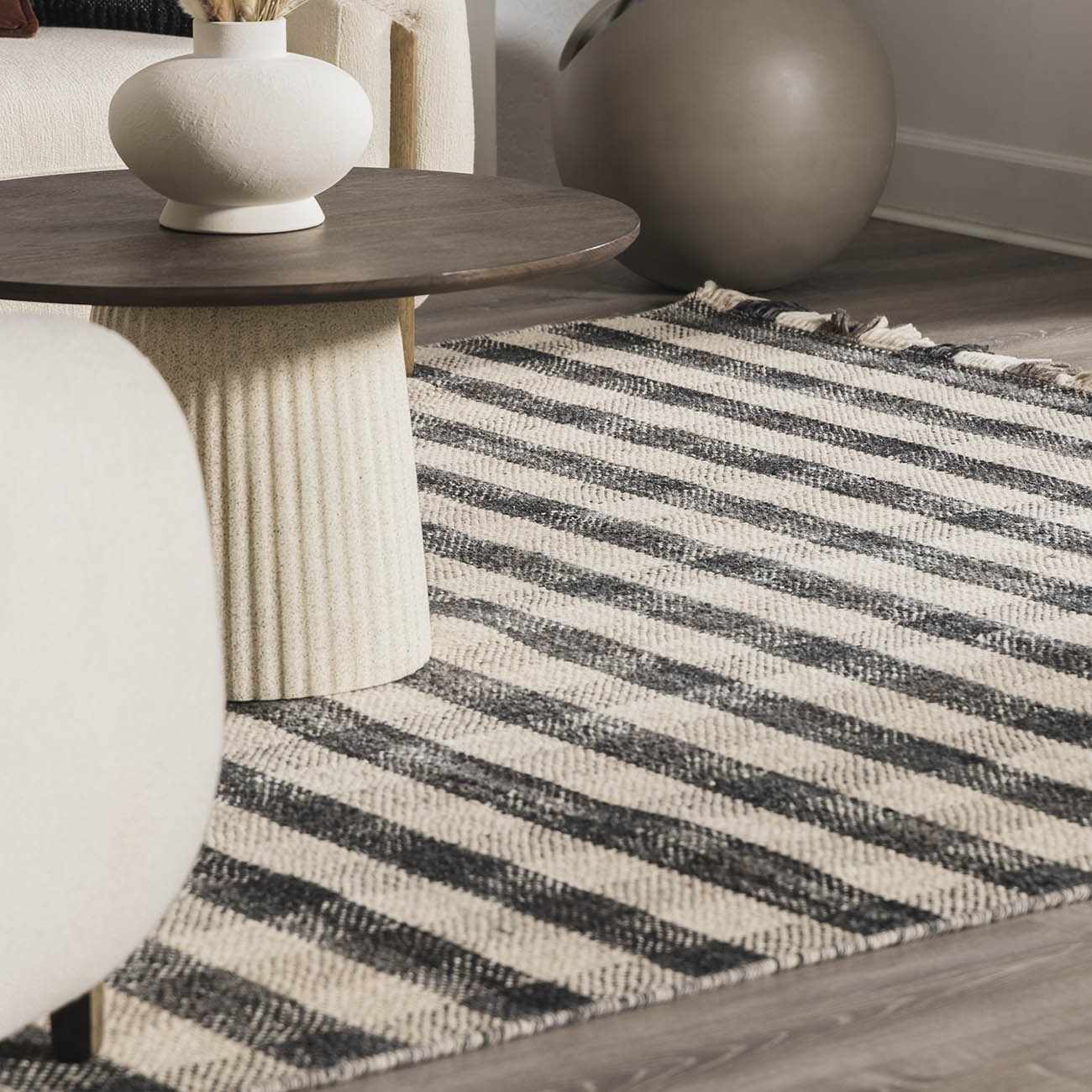 Chilliwack Gray Plaid Wool Rug - Image 17