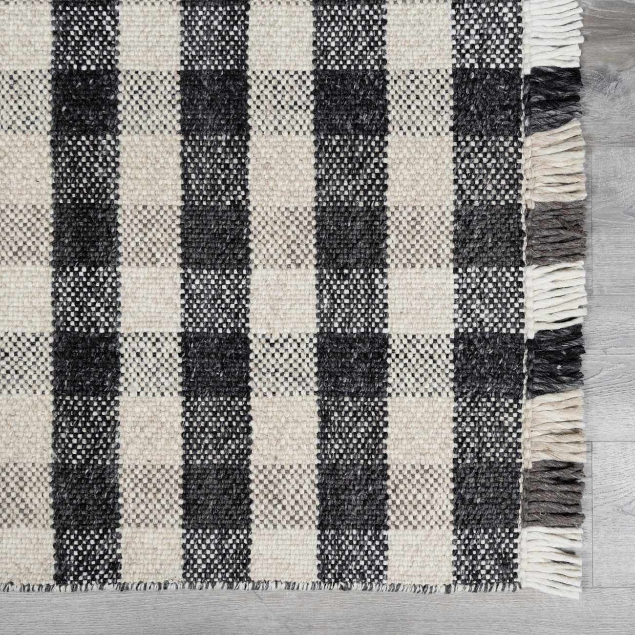Chilliwack Gray Plaid Wool Rug - Image 20