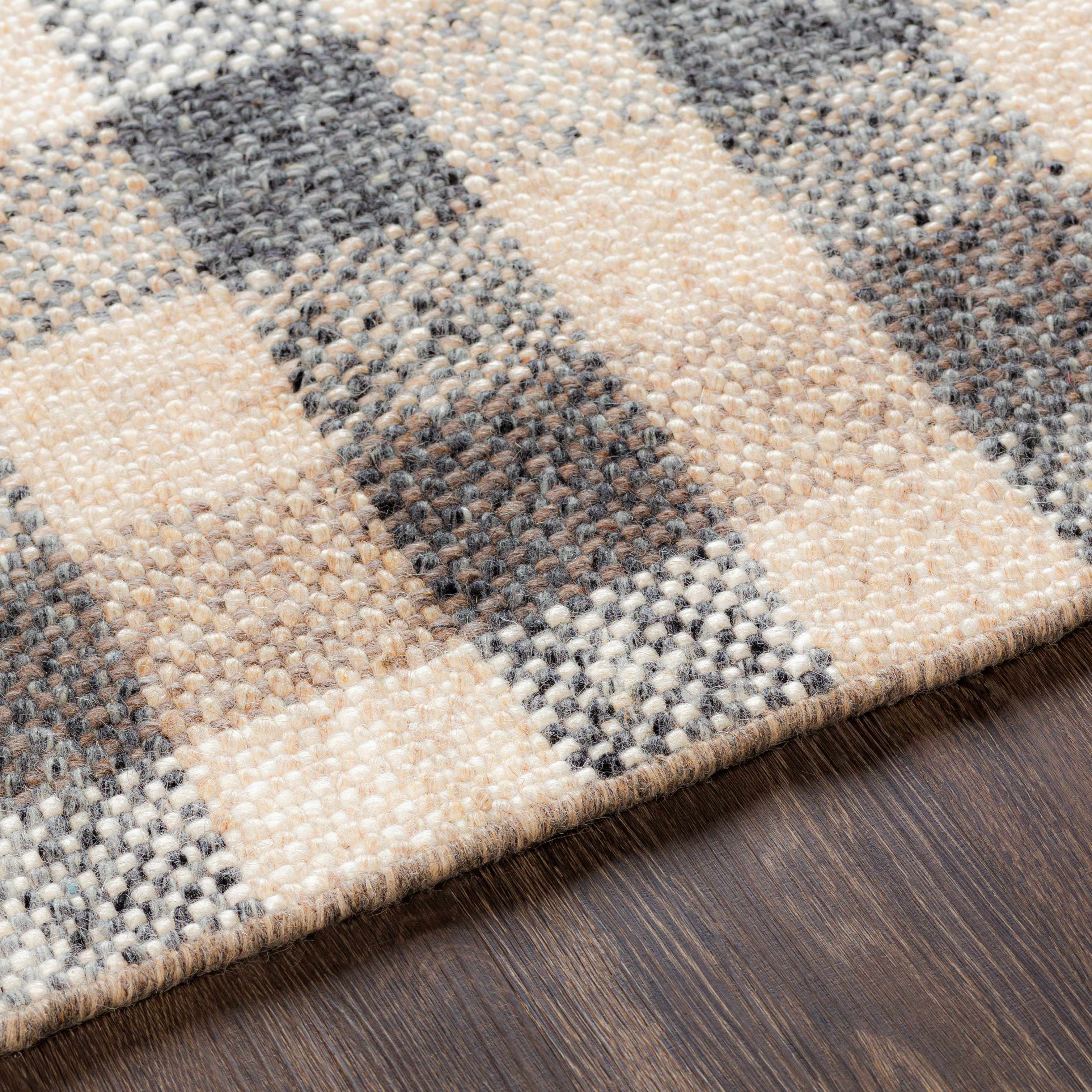 Chilliwack Gray Plaid Wool Rug - Image 6