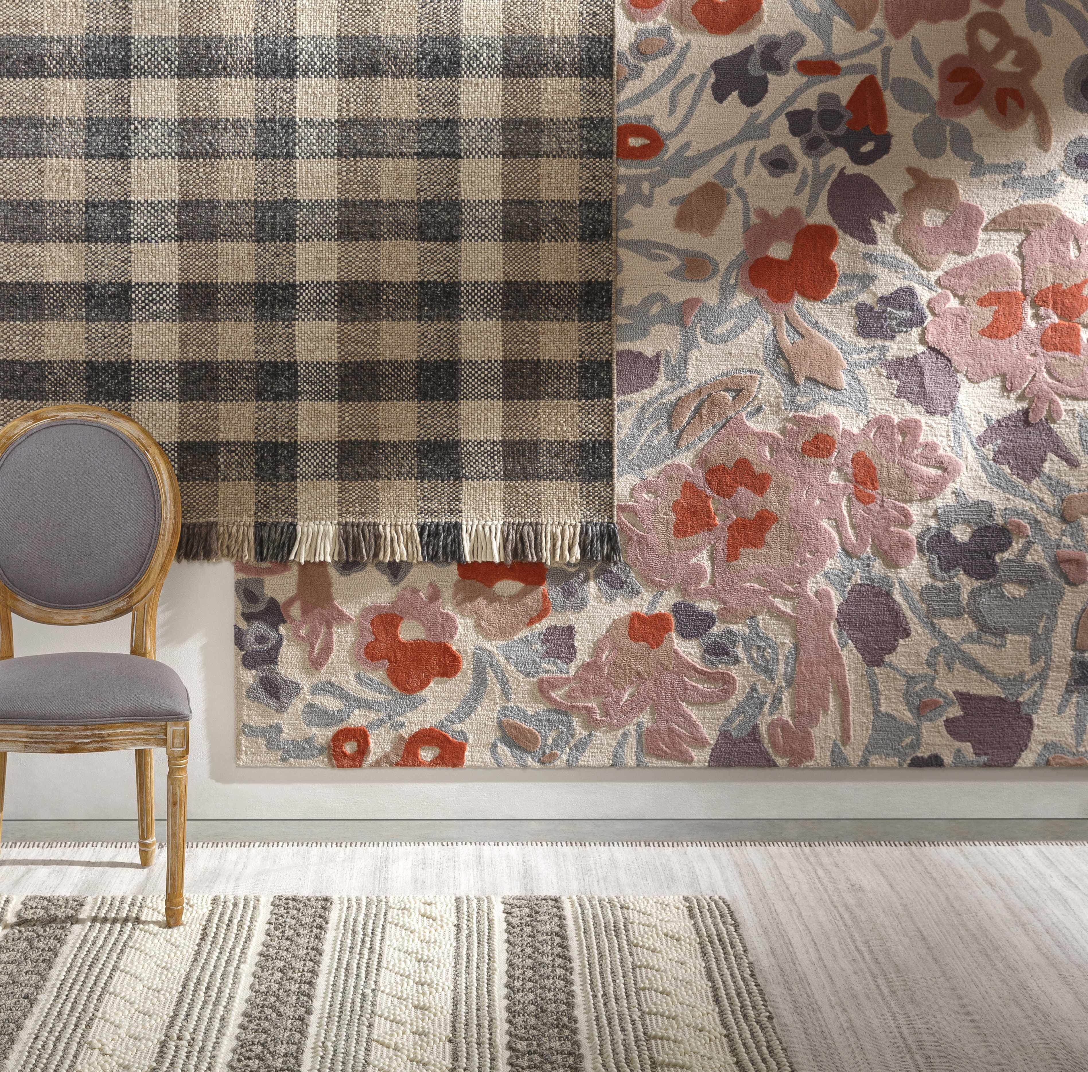 Chilliwack Gray Plaid Wool Rug - Image 7