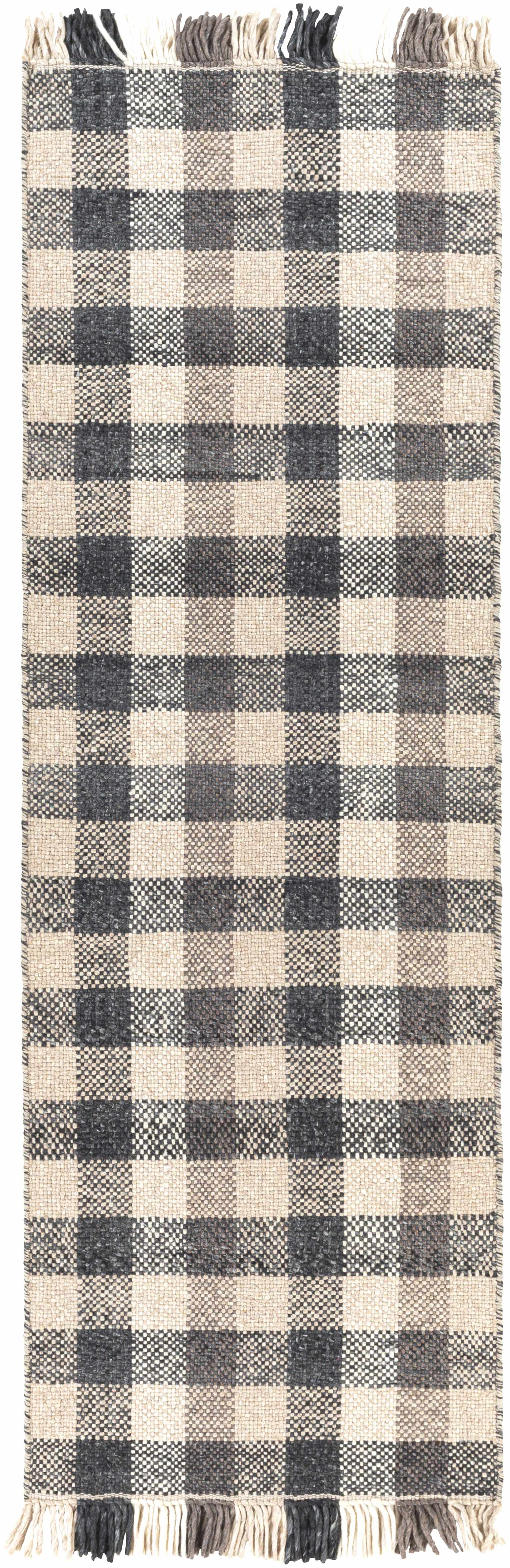 Chilliwack Gray Plaid Wool Rug - Image 9