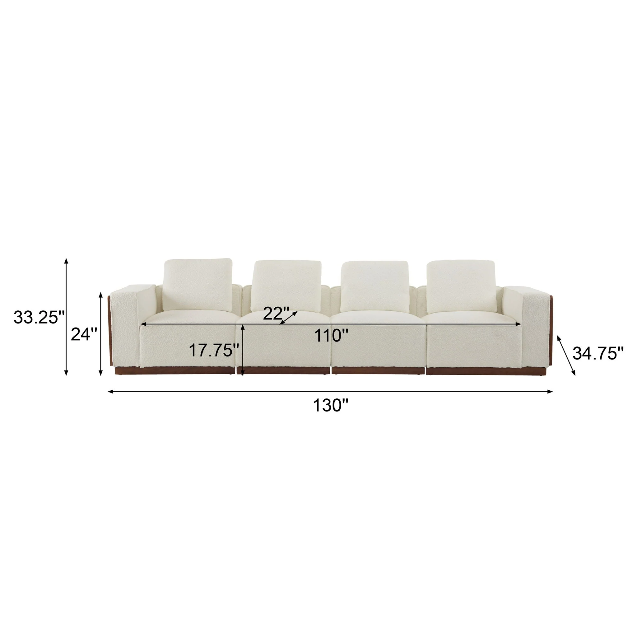Chita Modular Sectional Sofa With Larger Seats - Image 11