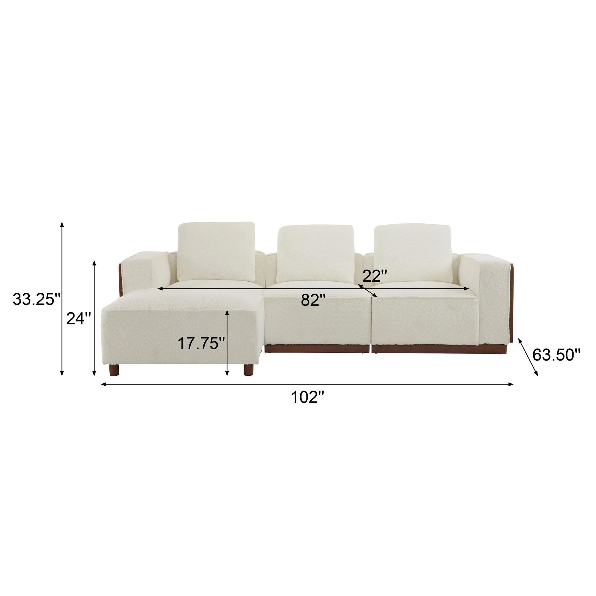 Chita Modular Sectional Sofa With Larger Seats - Image 8