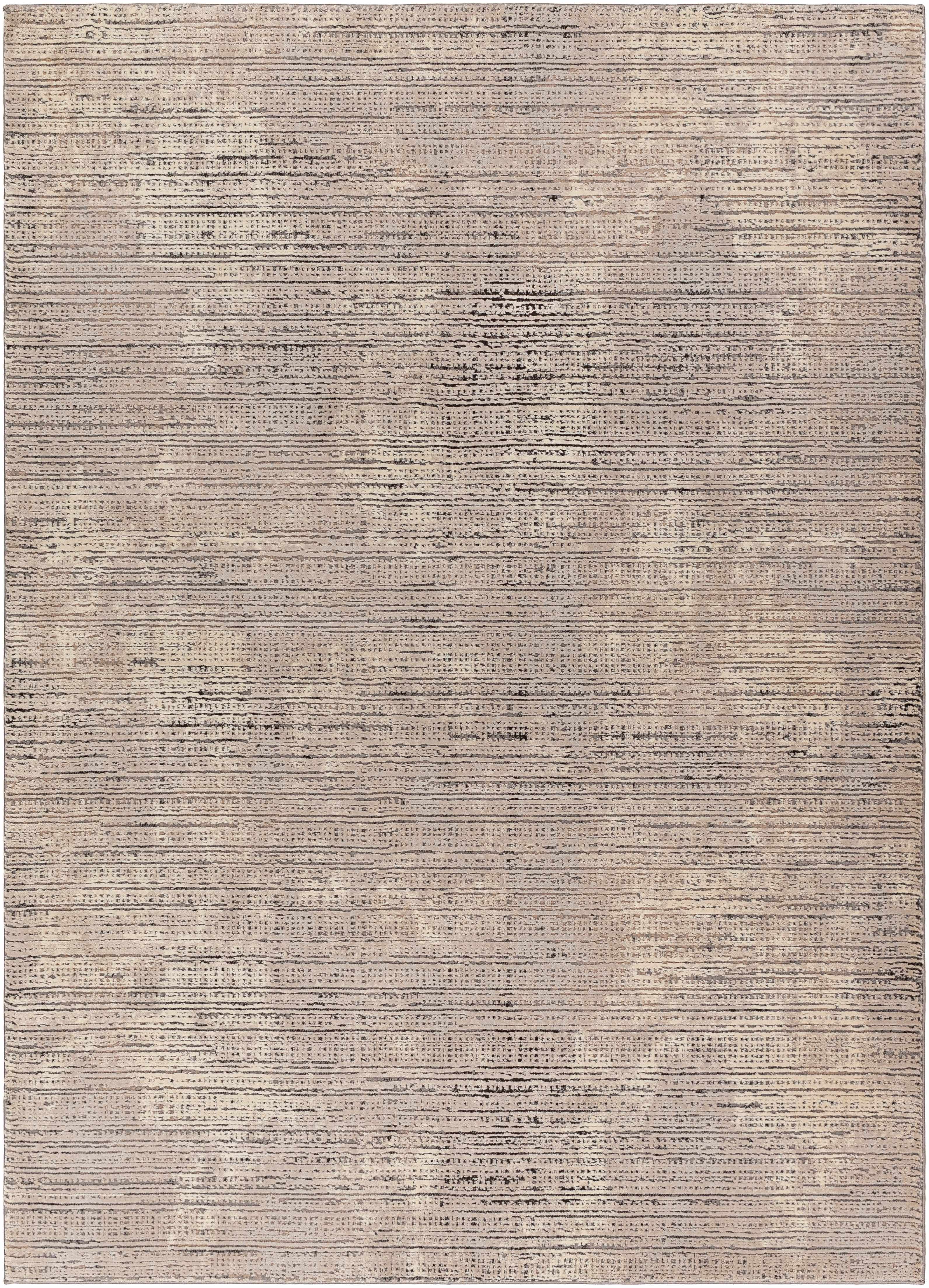 Chiyo Tan Plush Textured Washable Rug