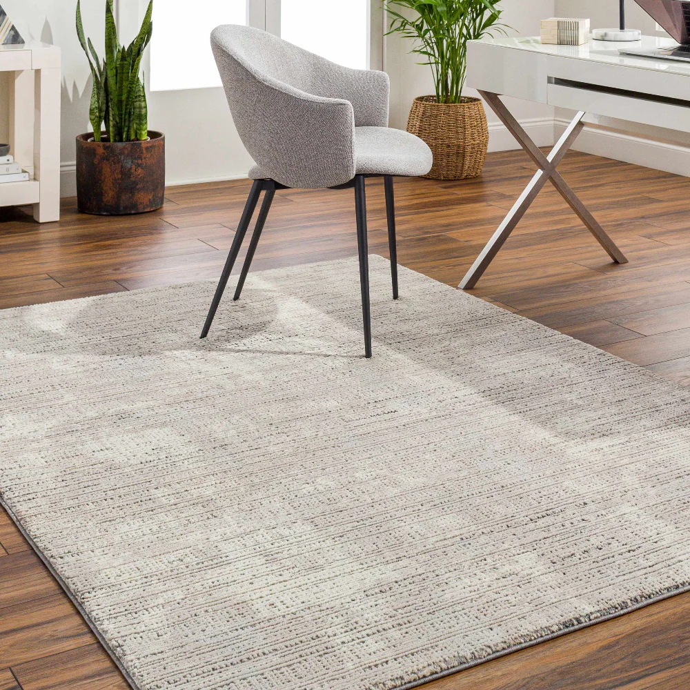 Chiyo Tan Plush Textured Washable Rug - Image 2