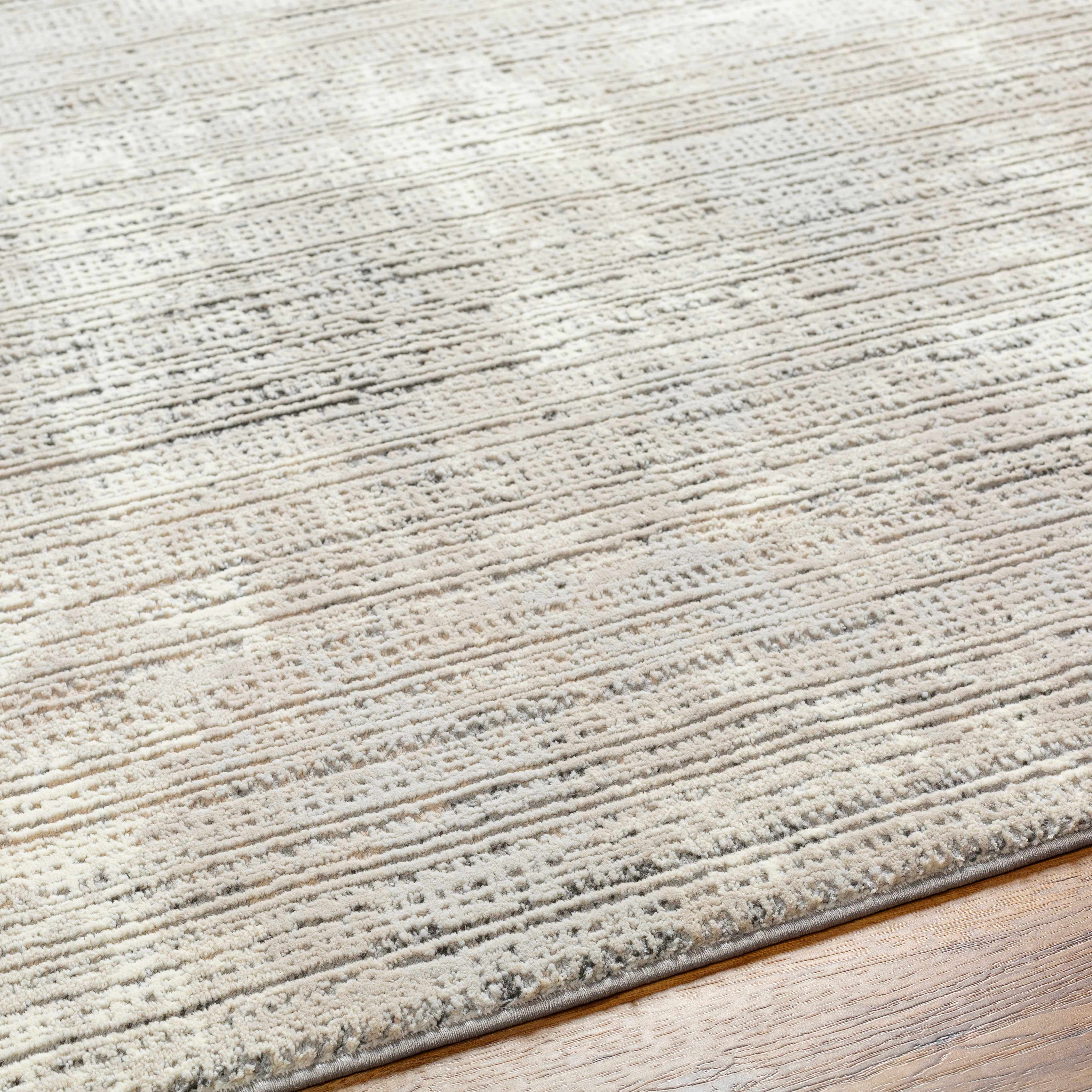 Chiyo Tan Plush Textured Washable Rug - Image 7