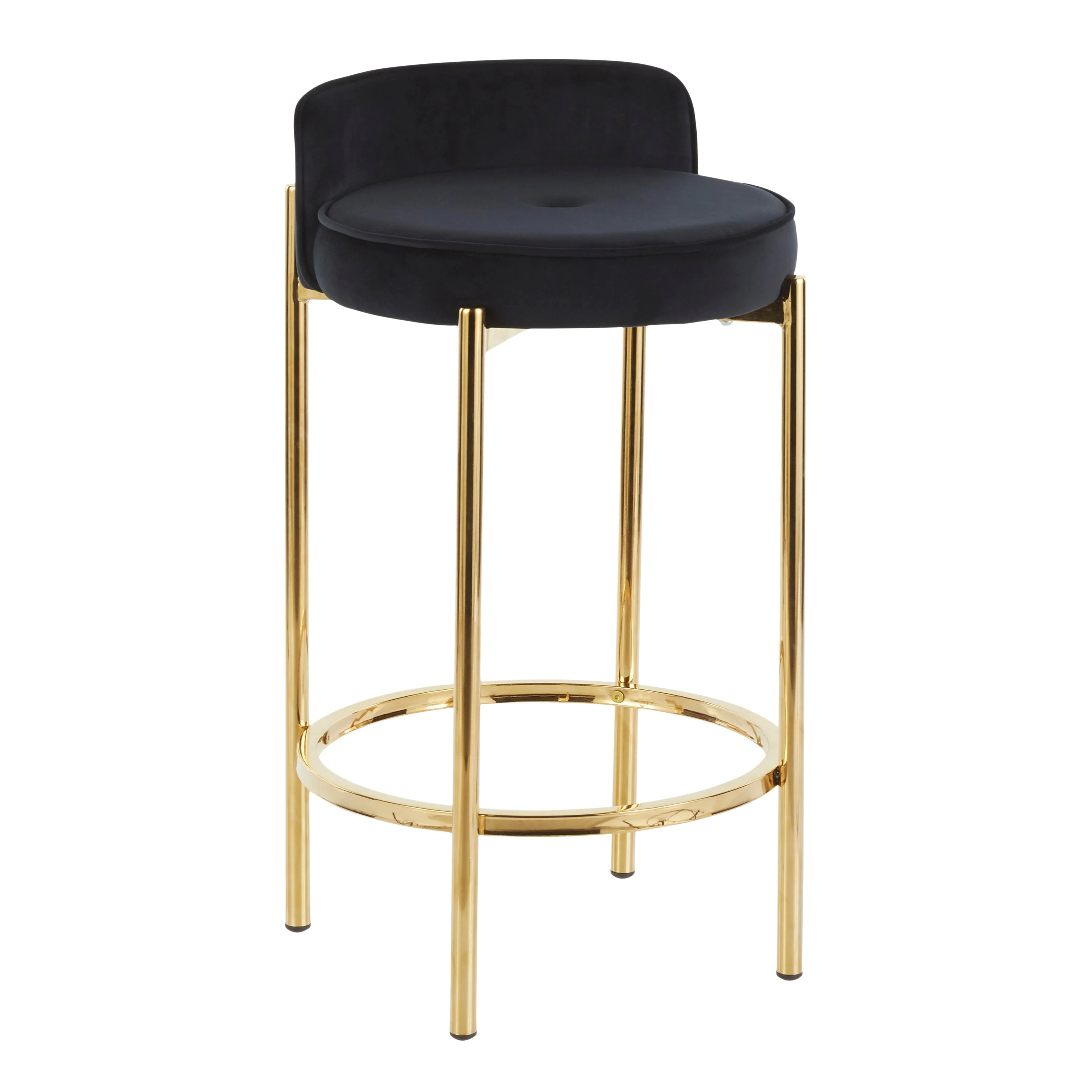 Chloe Contemporary Counter Stool Set of 2 - Image 2