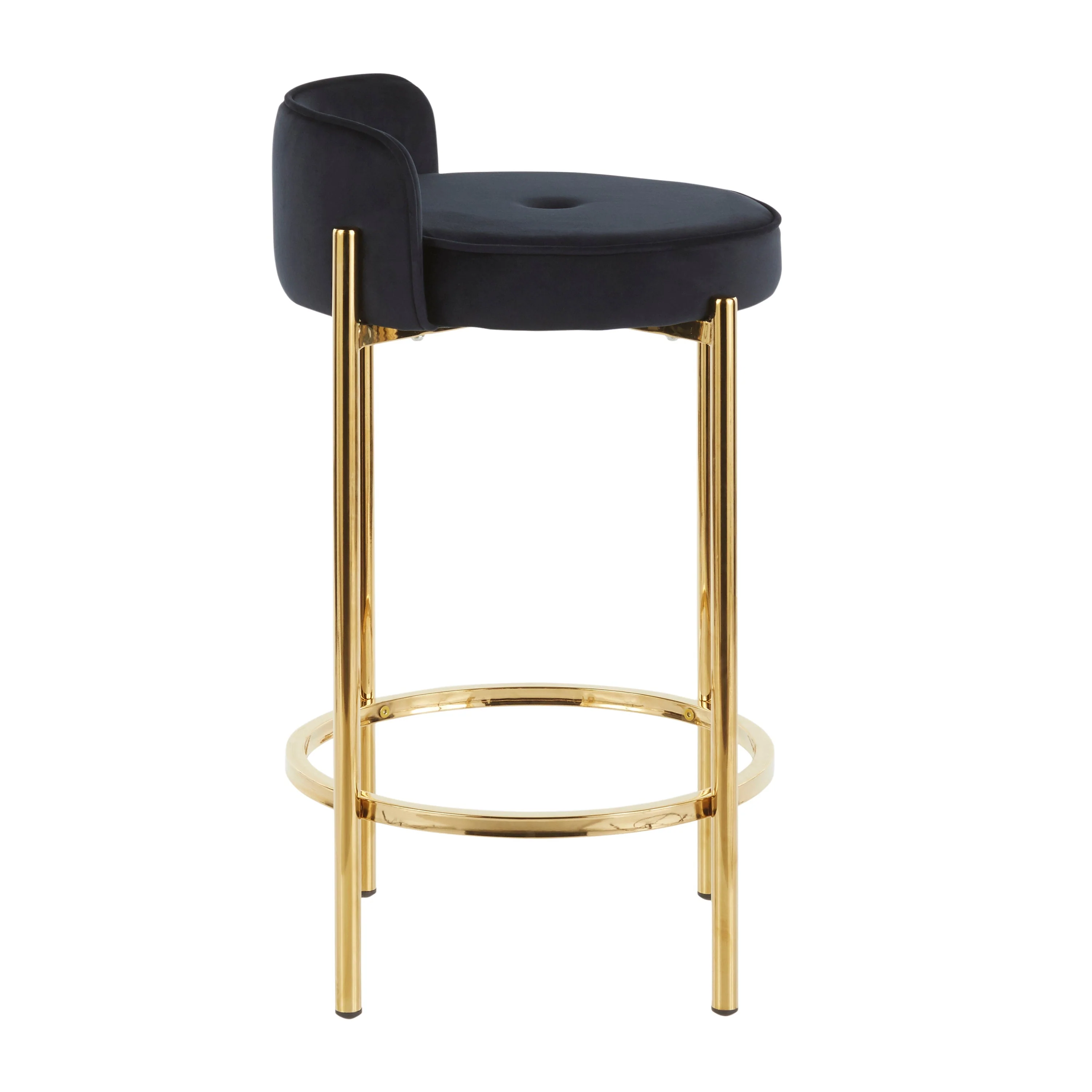 Chloe Contemporary Counter Stool Set of 2 - Image 3