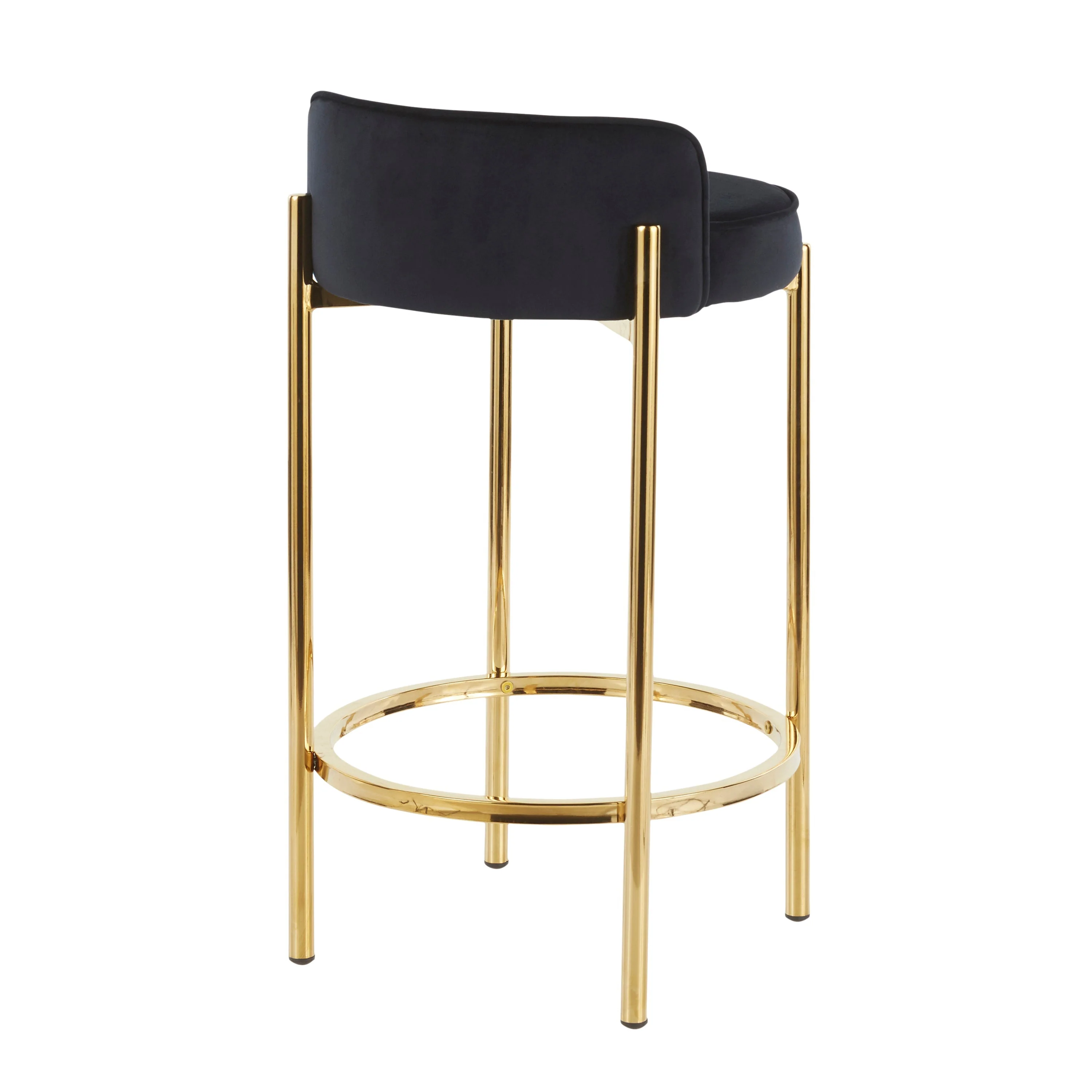 Chloe Contemporary Counter Stool Set of 2 - Image 4