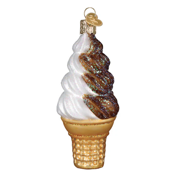 Chocolate Swirl Soft Serve Ornament - Image 2