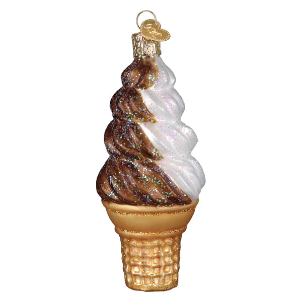Chocolate Swirl Soft Serve Ornament - Image 3