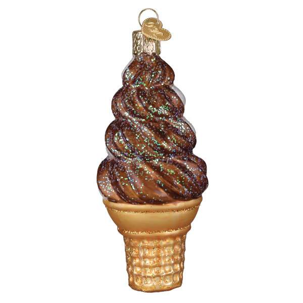 Chocolate Swirl Soft Serve Ornament - Image 4