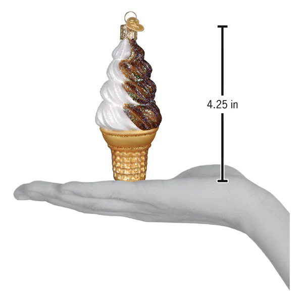 Chocolate Swirl Soft Serve Ornament - Image 5