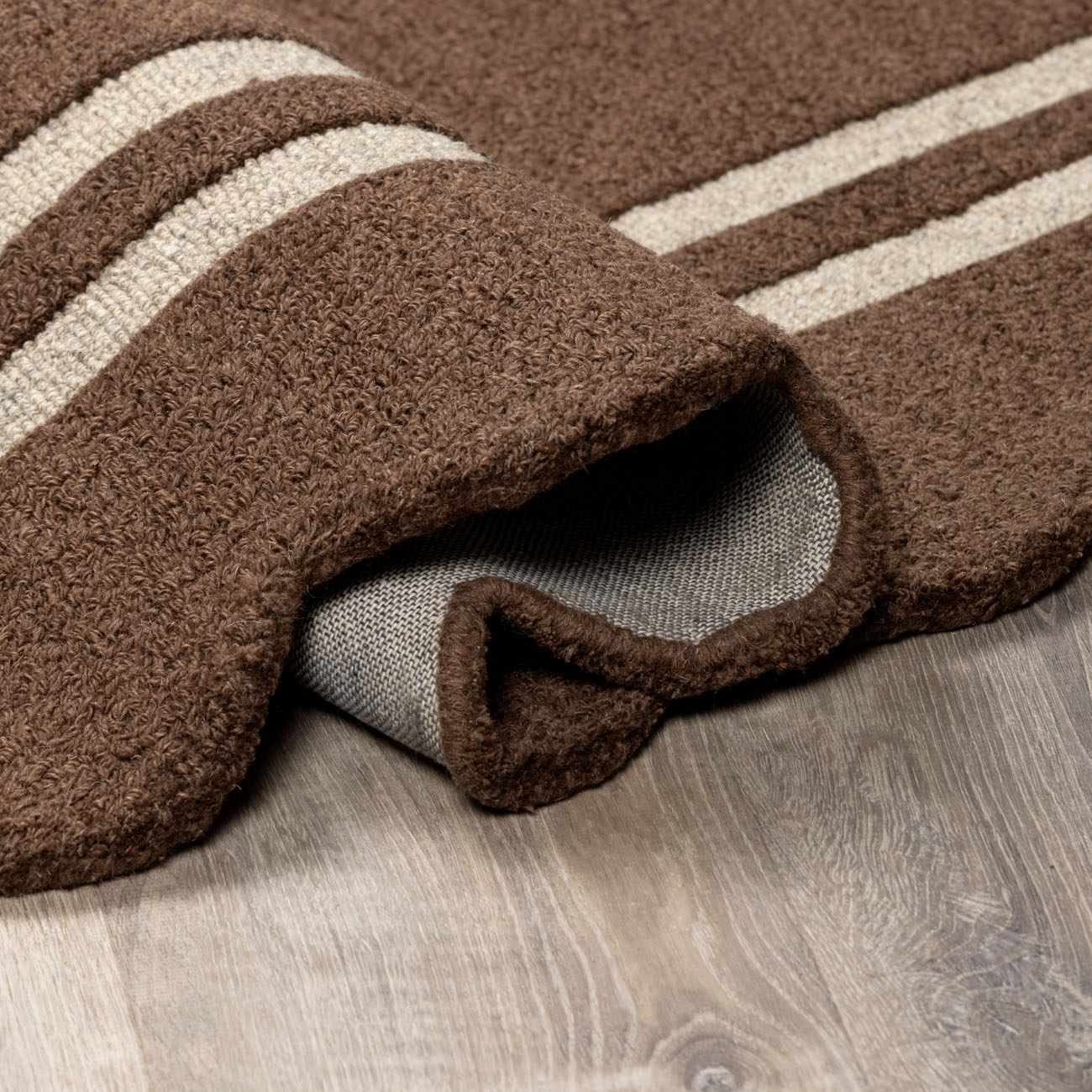 Chogan Chocolate Brown Area Rug - Image 6