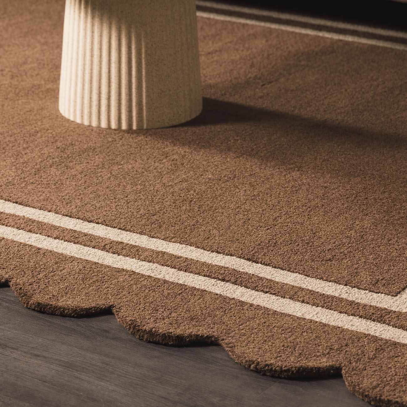 Chogan Chocolate Brown Area Rug - Image 9
