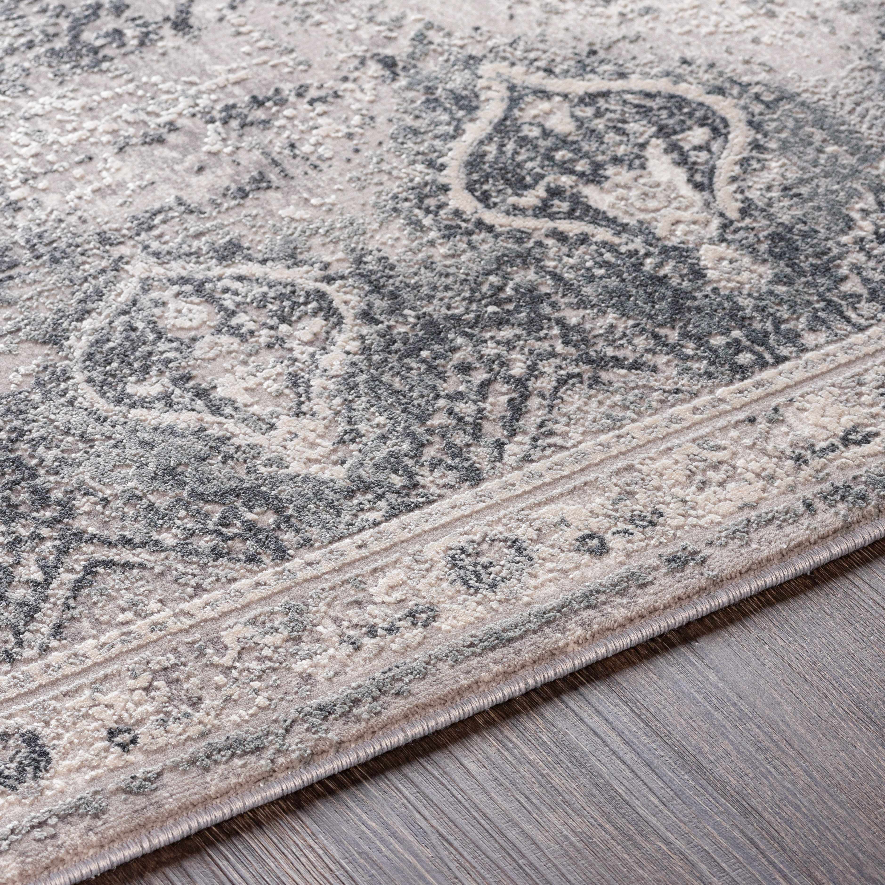 Chorlton Luxury Fringed Faux Silk Rug - Clearance - Image 4